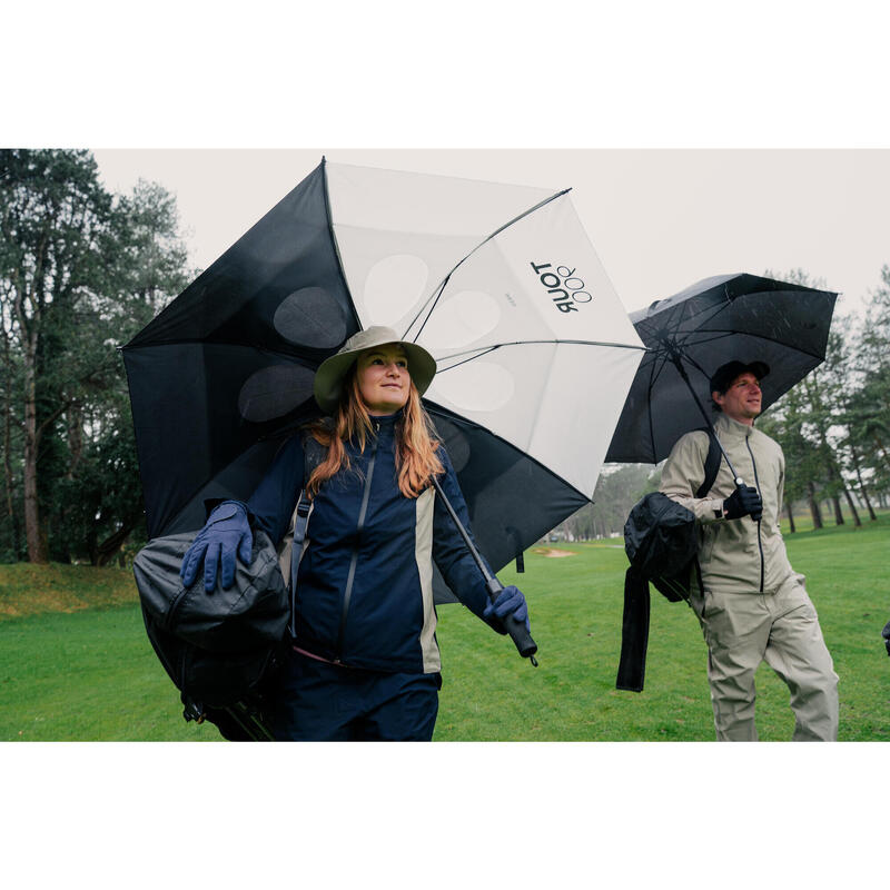 Umbrelă de golf Mare 170cm anti-UV, Tour 900 Alb și negru