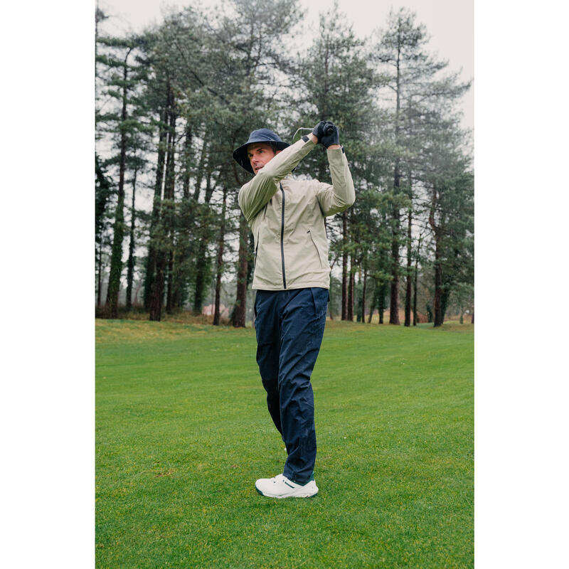 Geacă de ploaie impermeabilă golf RW500 Bej Bărbați