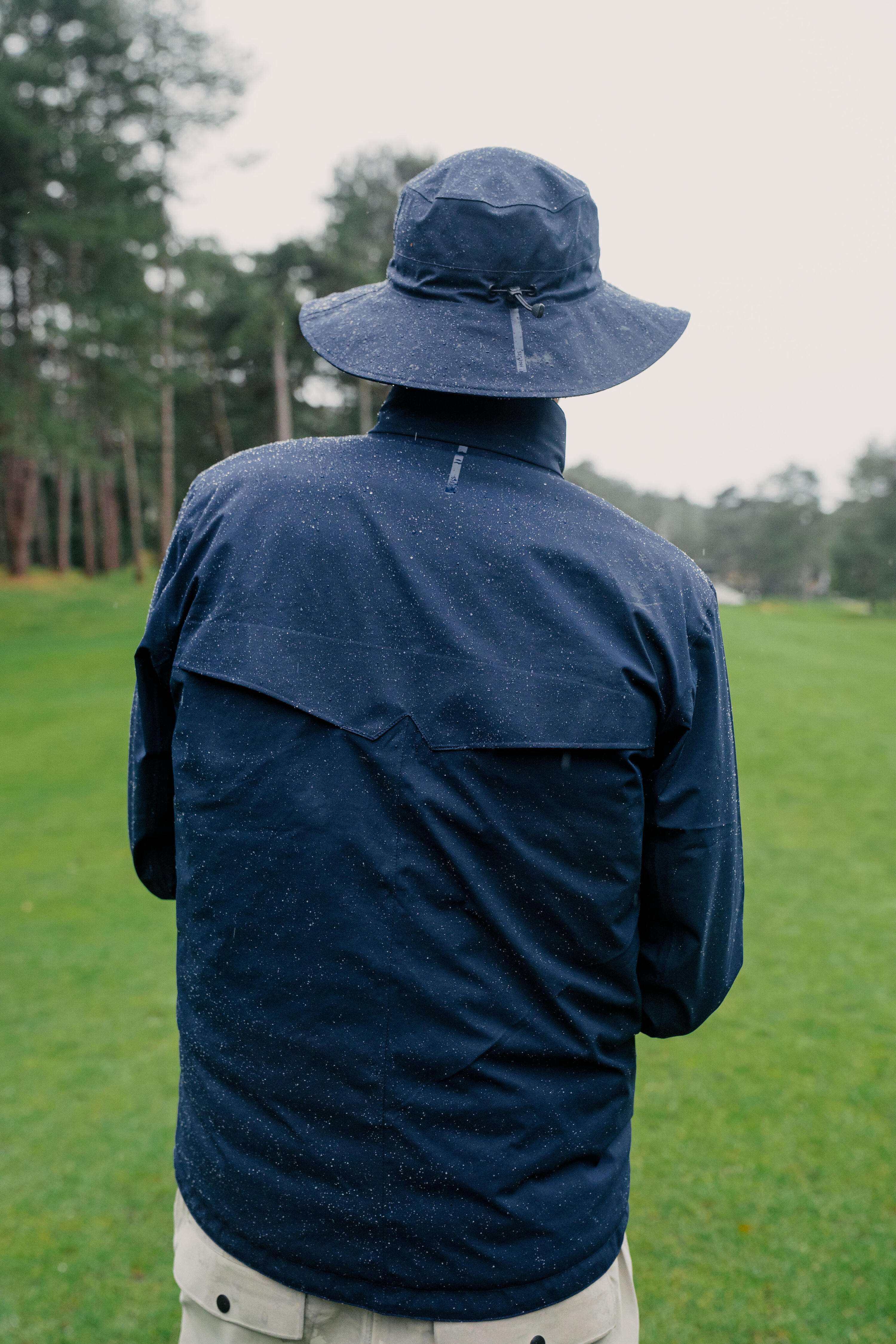 Wasserdichte Golf-Regenjacke Herren, RW500 marineblau 14/14