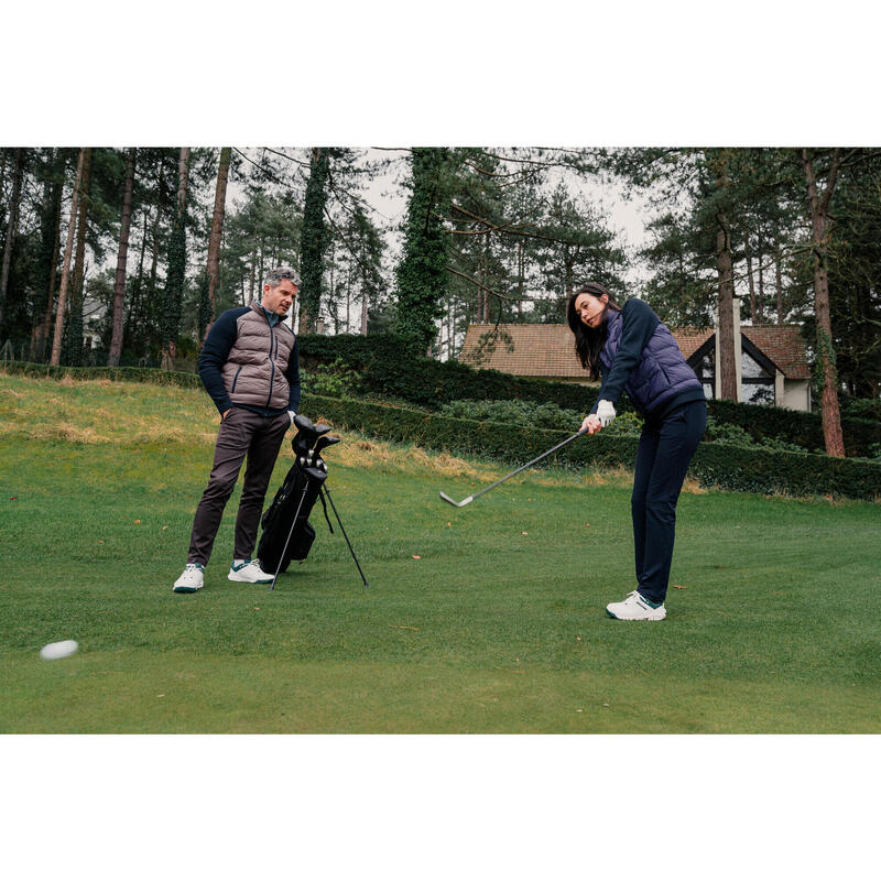 Pantalon golf CW500 Iarnă Bleumarin Damă