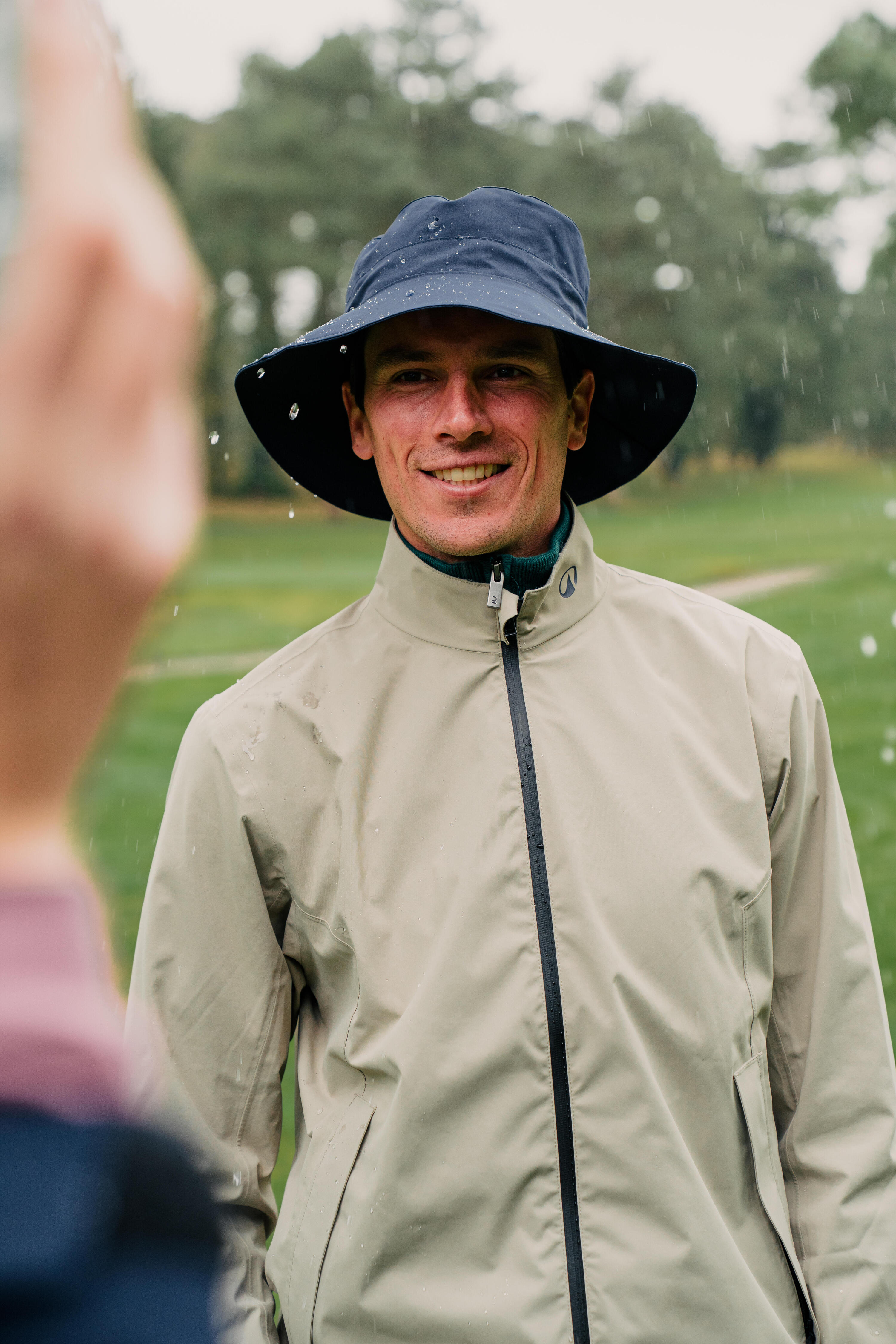 Gorro bob de golf impermeable unisex, RW500 azul marino 10/13