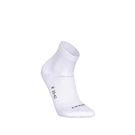 LOT de 2 PAIRES de CHAUSSETTES DE RUNNING RUN500 FINES MID orange