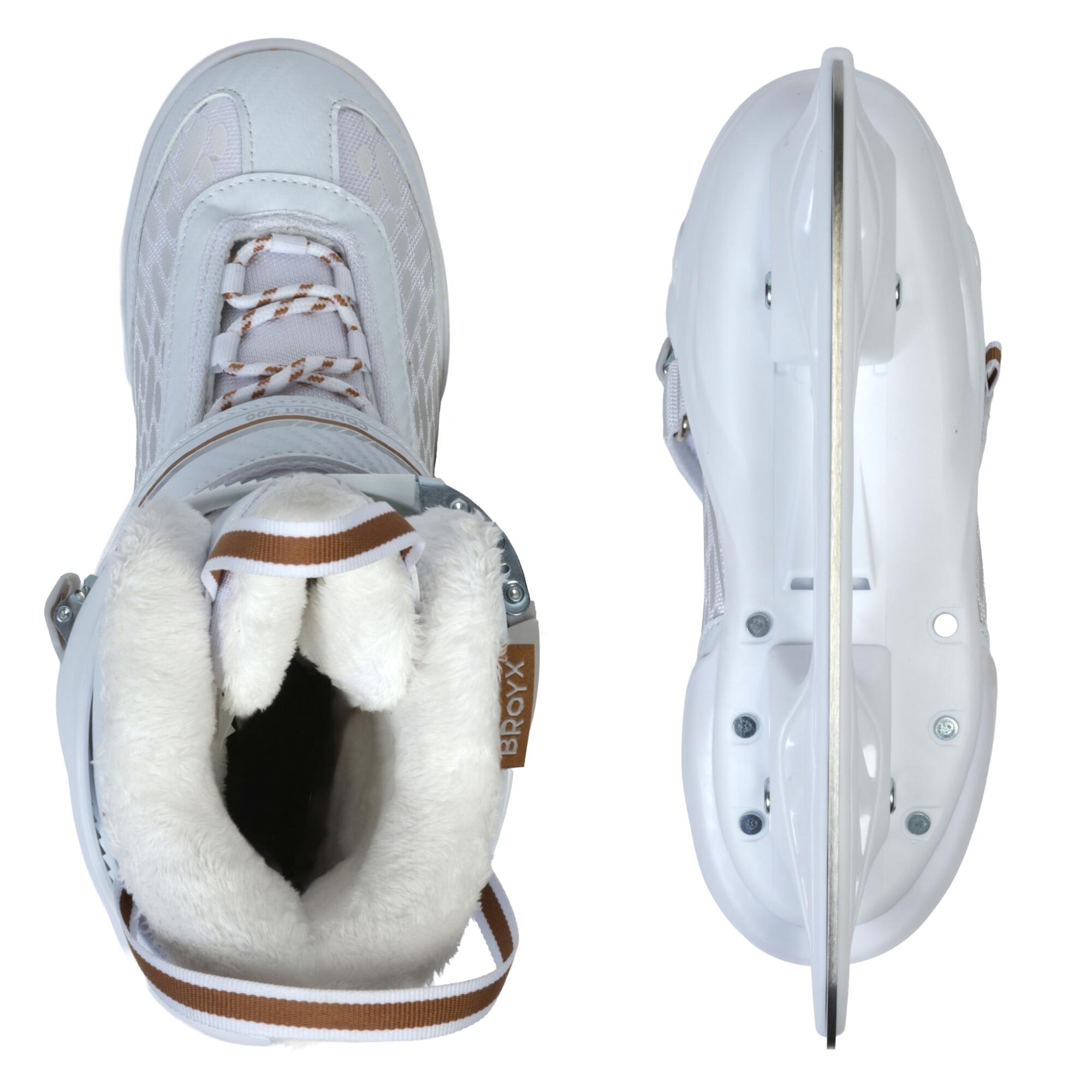 Łyżwy rekreacyjne BROYX COMFORT 700 WHITE 5/8