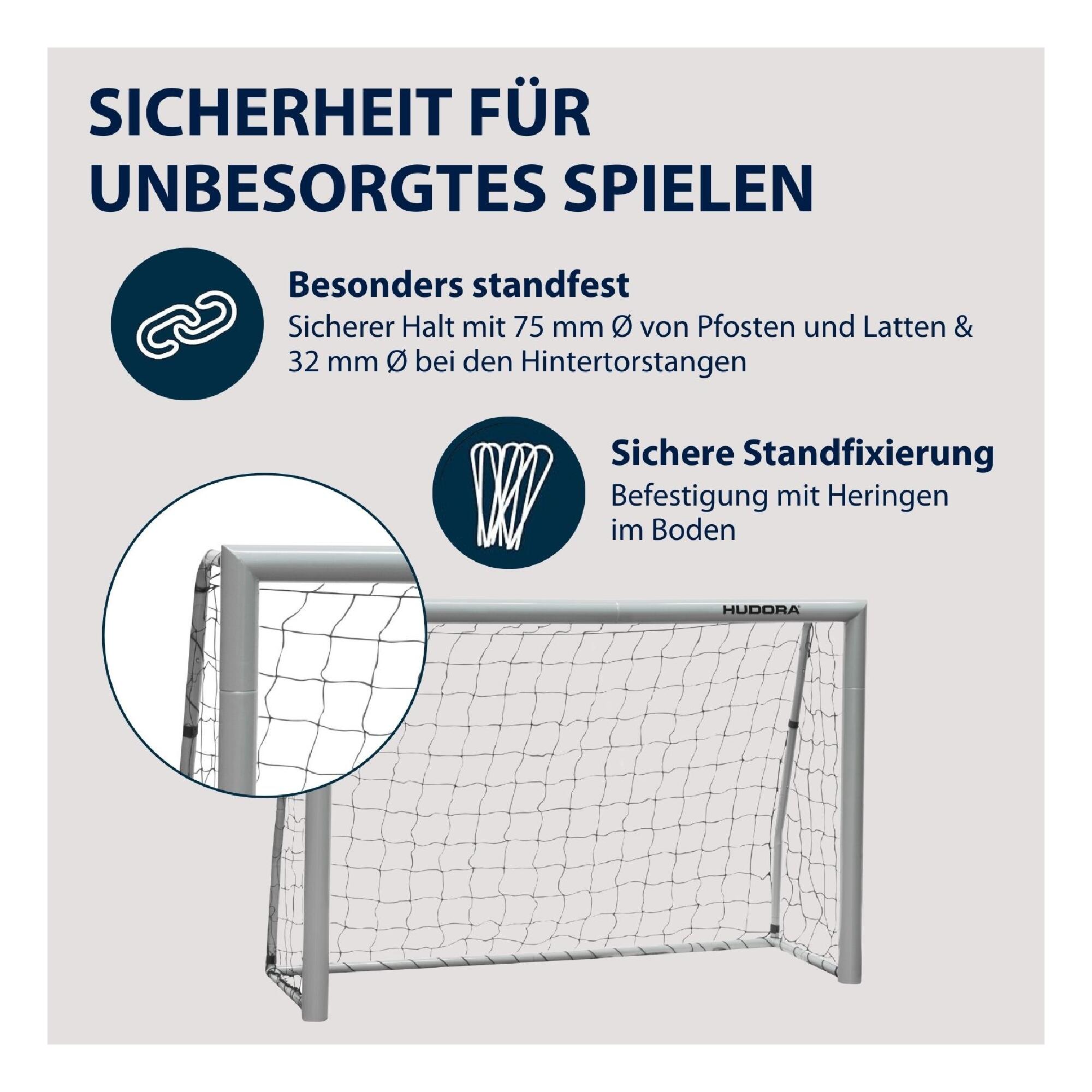 Gebraucht - Fußball Tor Größe M - HUDORA Expert 180 4/9