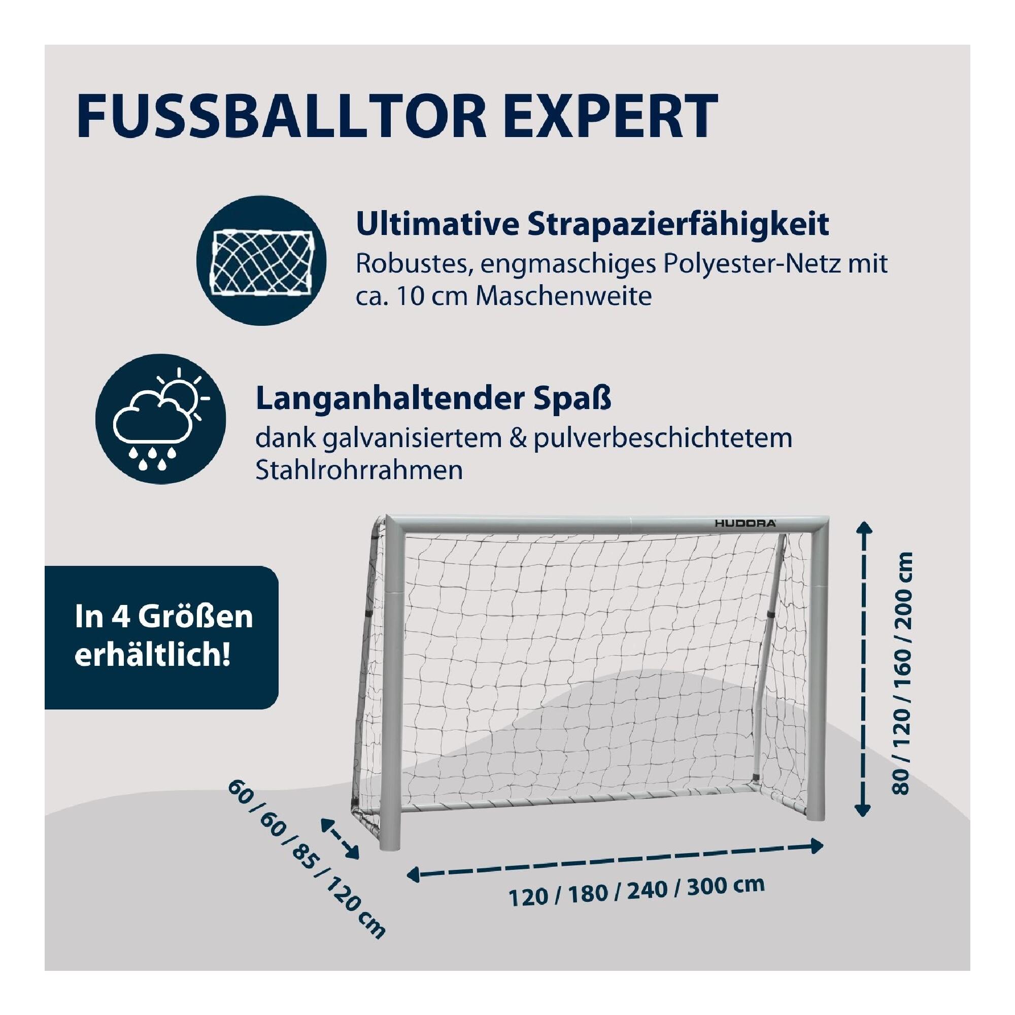 Gebraucht - Fußball Tor Größe M - HUDORA Expert 180 2/9