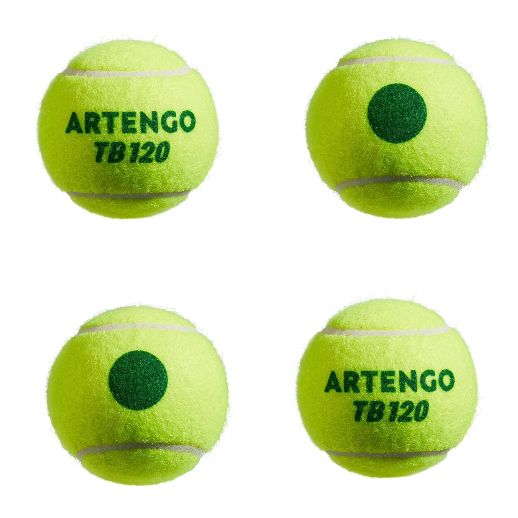 Segunda vida - Cajón de pelotas de tenis  Artengo TB120 x60 punto verde 4/4