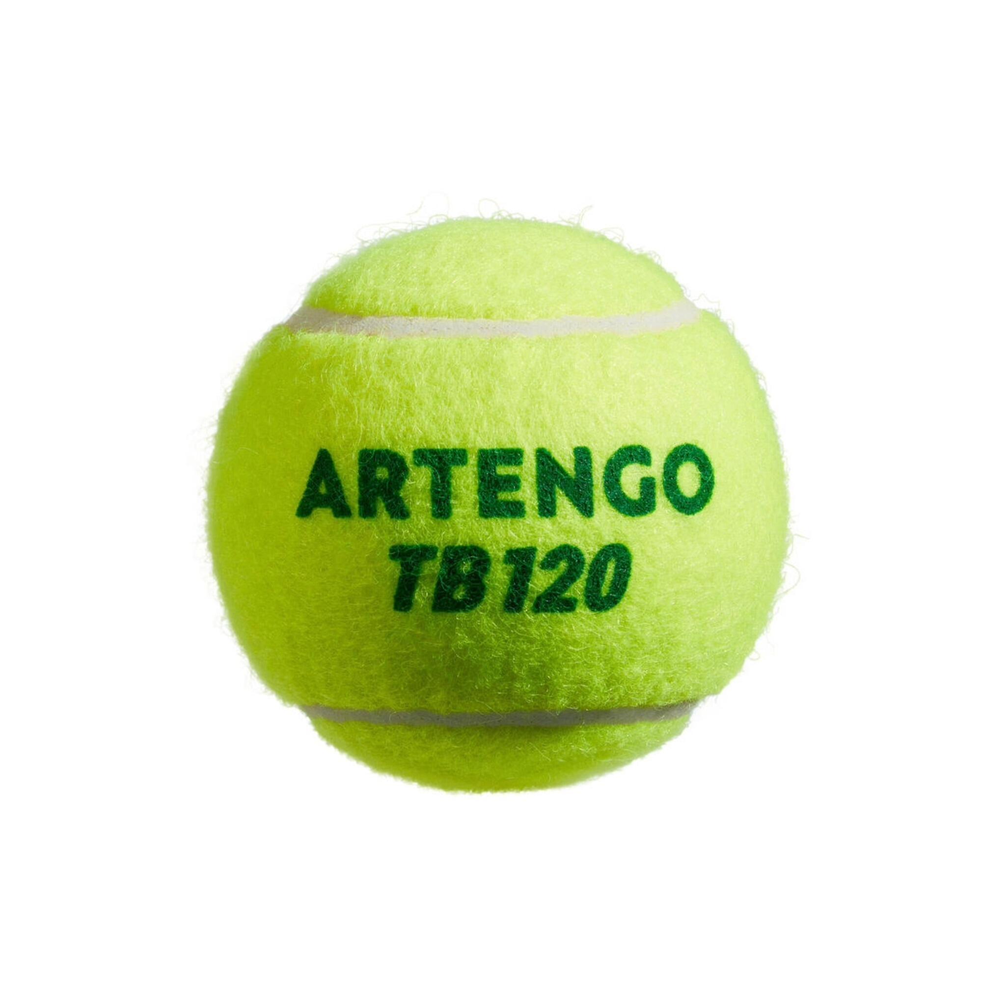 BALLE TENNIS TB120*60 POINT VERT 5/5