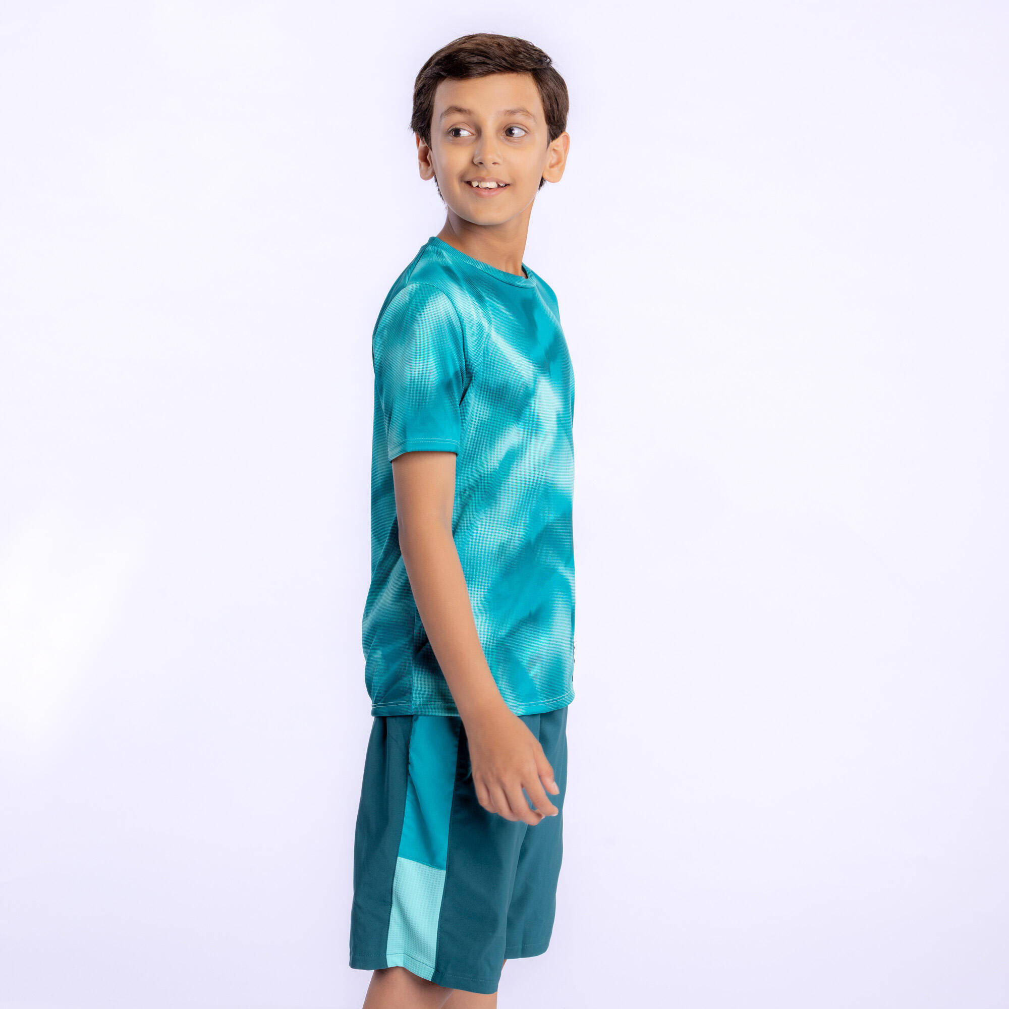 Kids' Breathable Multisports T-Shirt - Turquoise -  3