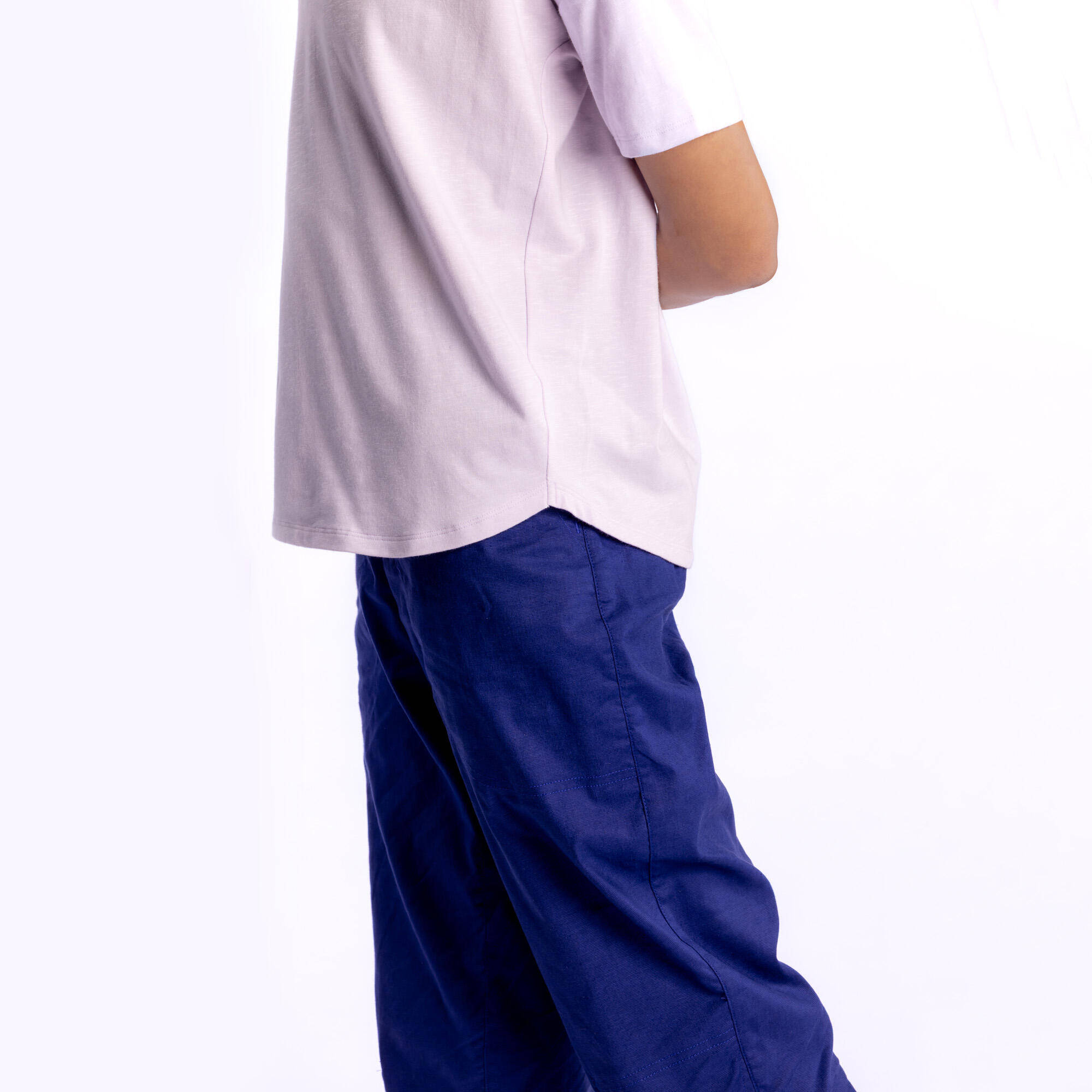 Women's Short-Sleeved Yoga T-Shirt - Purple/Lilac/Pastel -  4