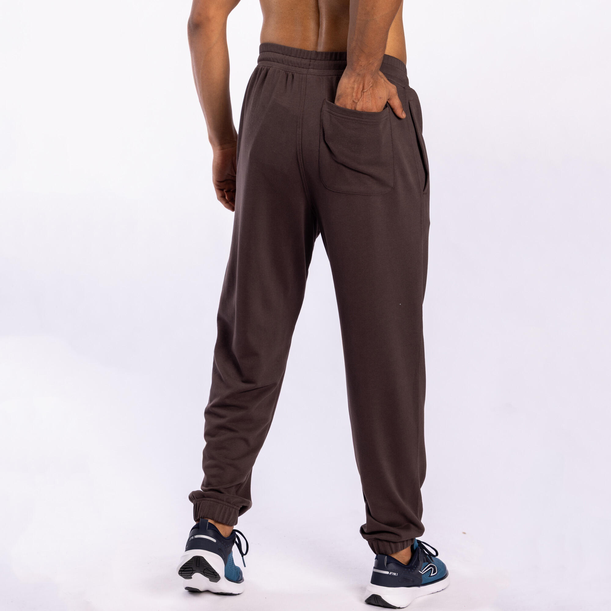 Men's Regular Fitness Jogging Bottoms - Khaki Green