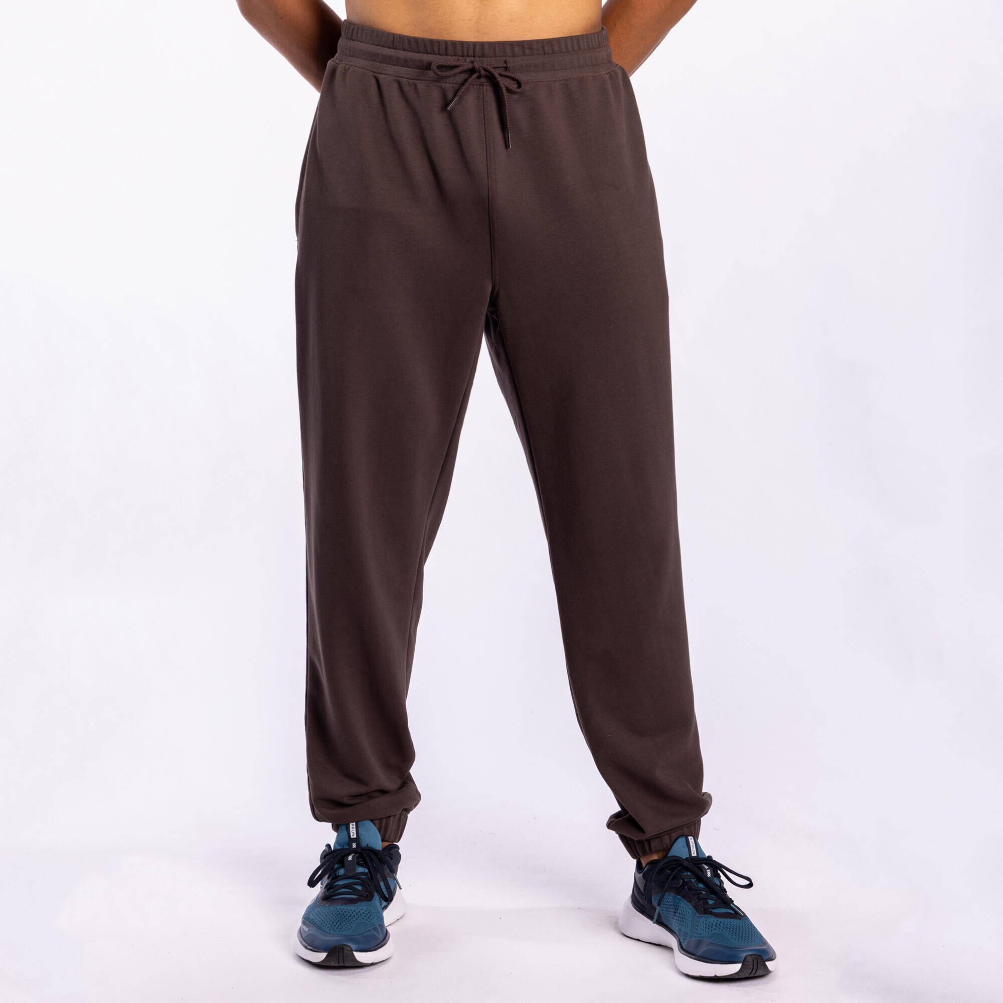 Men's Regular Fitness Jogging Bottoms - Khaki Green -  1