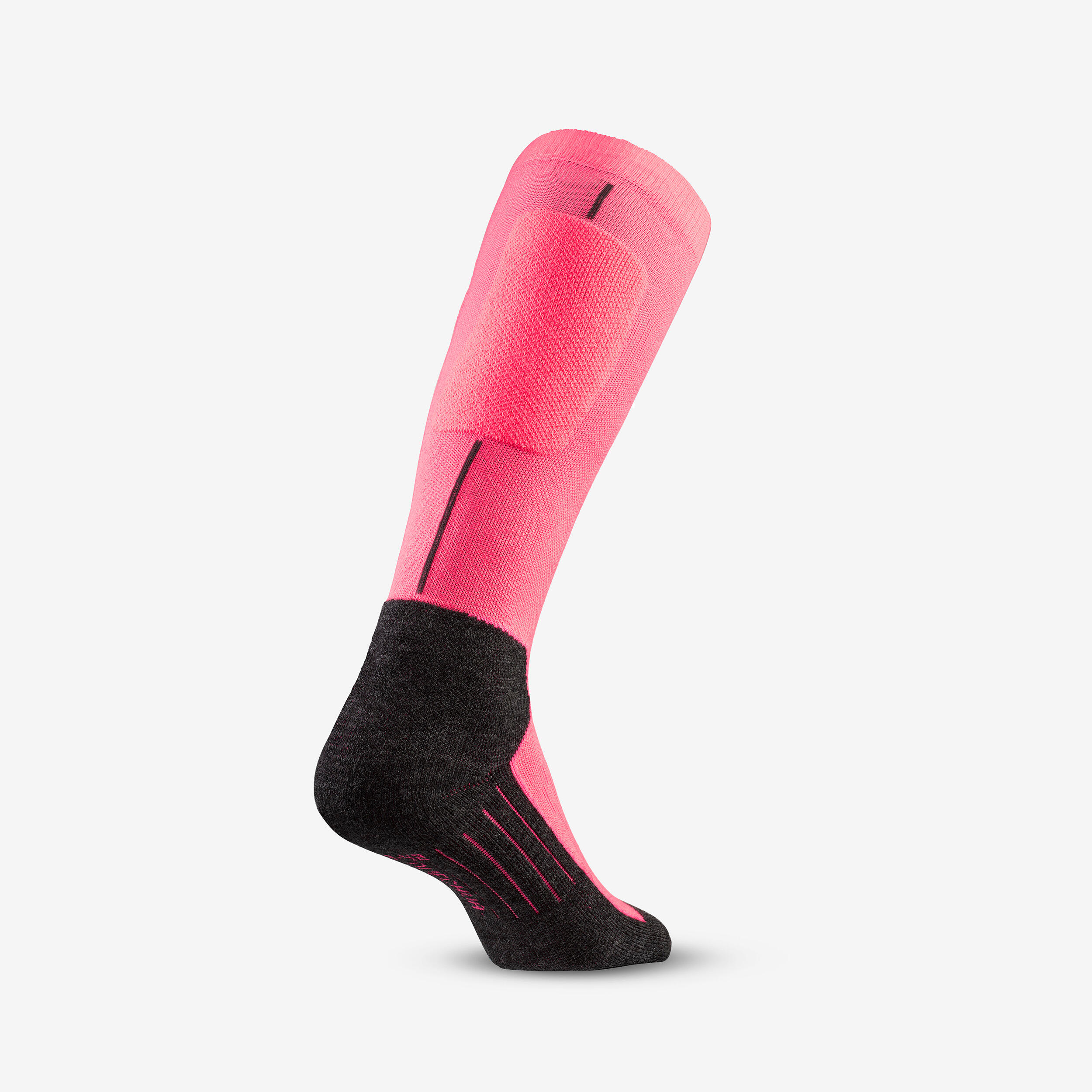 Calcetines térmicos de esquí cálidos y cómodos adultos 500 rosa  3/4