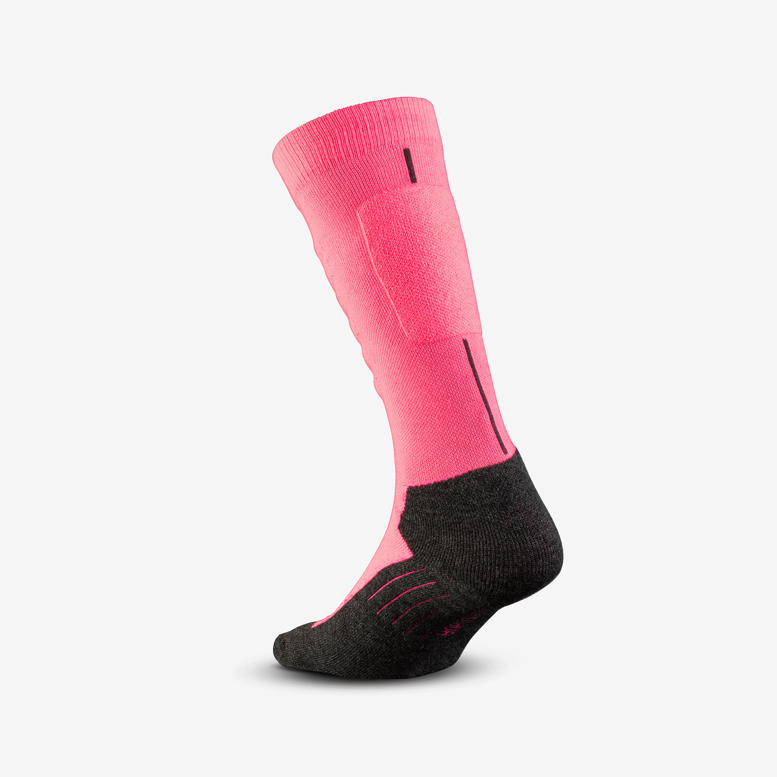 Calcetines térmicos de esquí cálidos y cómodos adultos 500 rosa  4/4