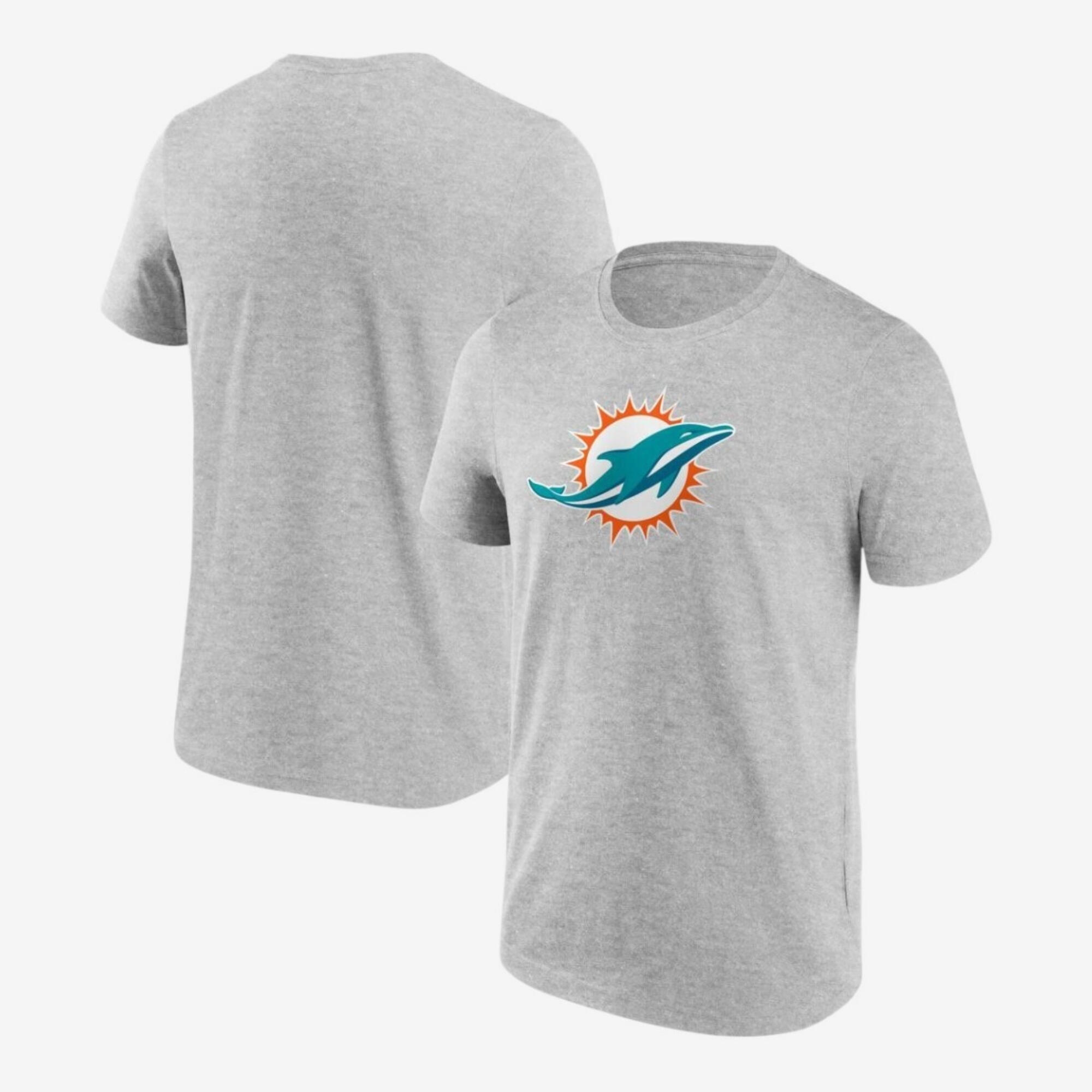 Tee-shirt de football américain Adulte - Fanatics NFL Miami Dolphins gris 2/3