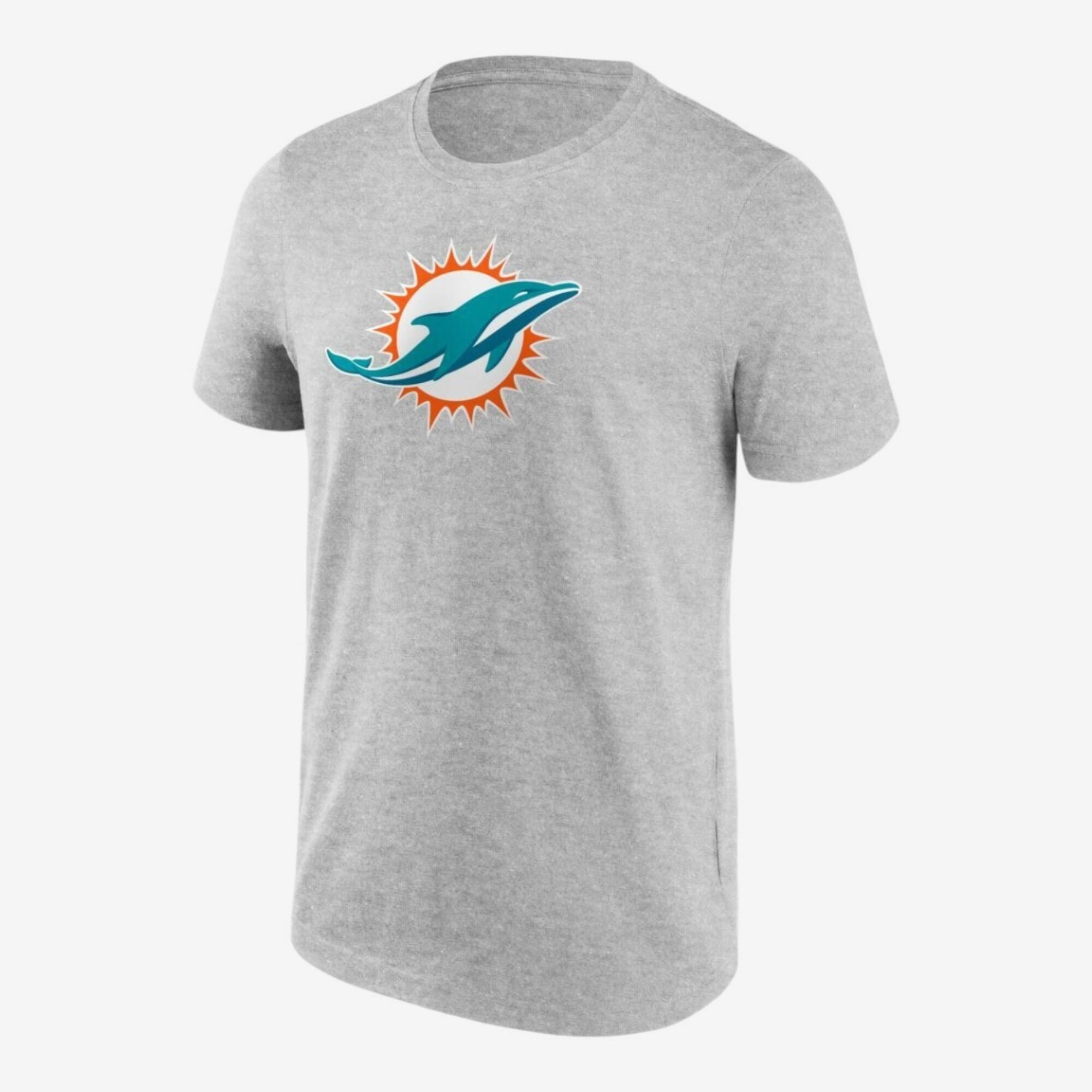 FANATICS NFL Miami Dolphins tričko na americký futbal sivé S