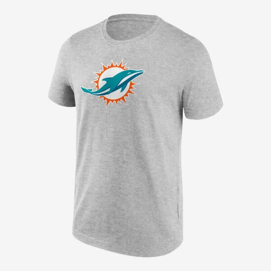 Tee-shirt de football américain Adulte - Fanatics NFL Miami Dolphins gris