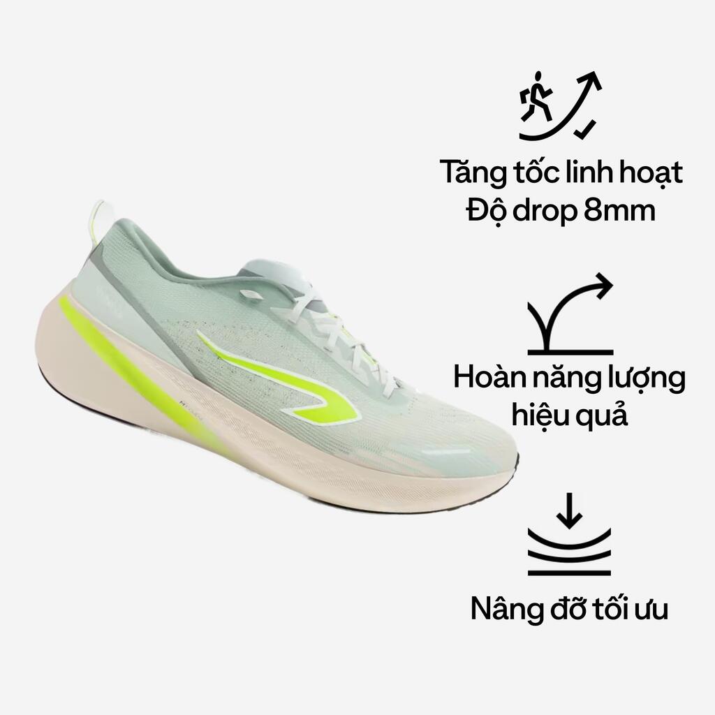 נעלי ריצה לנשים, דגם Kiprun Cushion 500 - ירוק