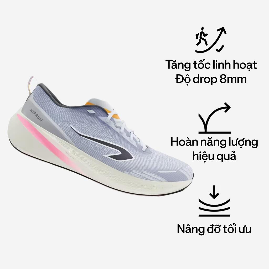 Modri ženski tekaški copati Kiprun Kipcore