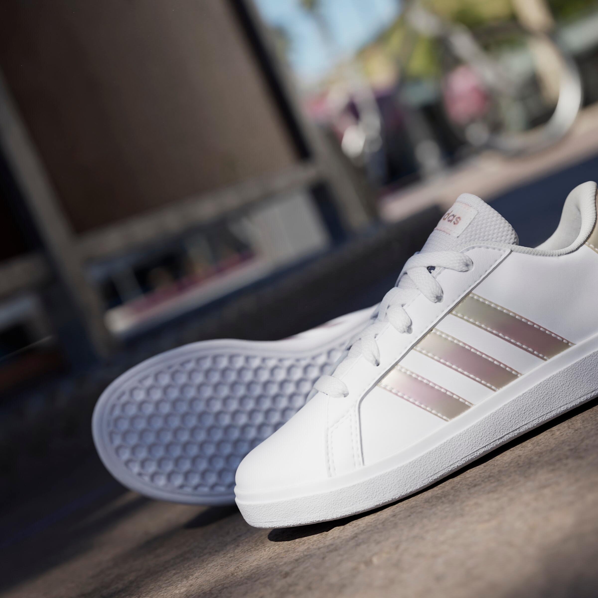 Zapatillas deportivas con cordones Adidas Grand Court Lifestyle blancas 5/8
