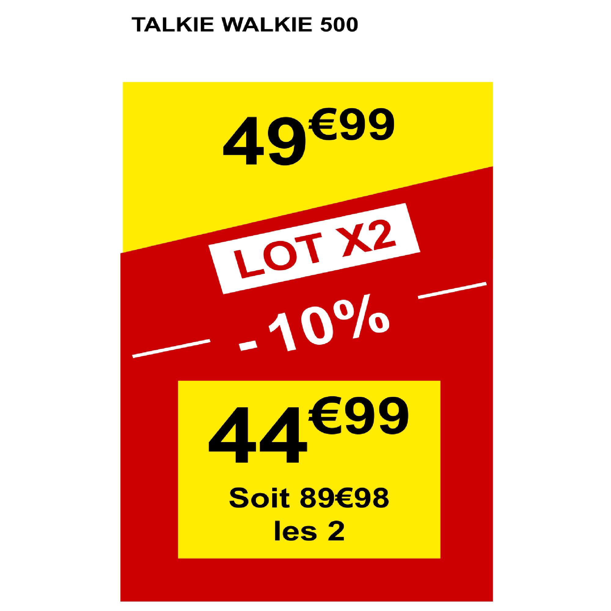 Talkie-walkie solognac 500 étanche à la pluie (portée maximale 10 km) 2/10