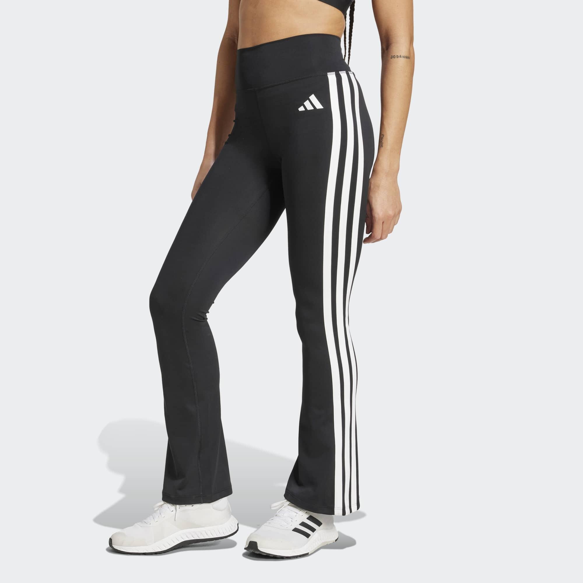 ADIDAS Leggings ADIDAS donna palestra modellanti vita alta traspiranti neri