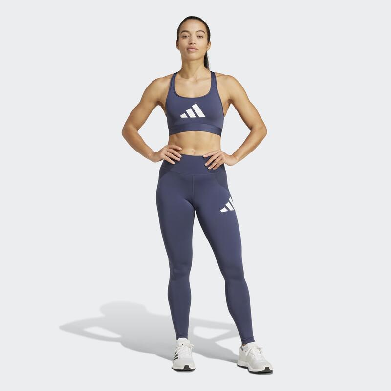 Colanți ADIDAS Imprimeu logo Albastru Damă