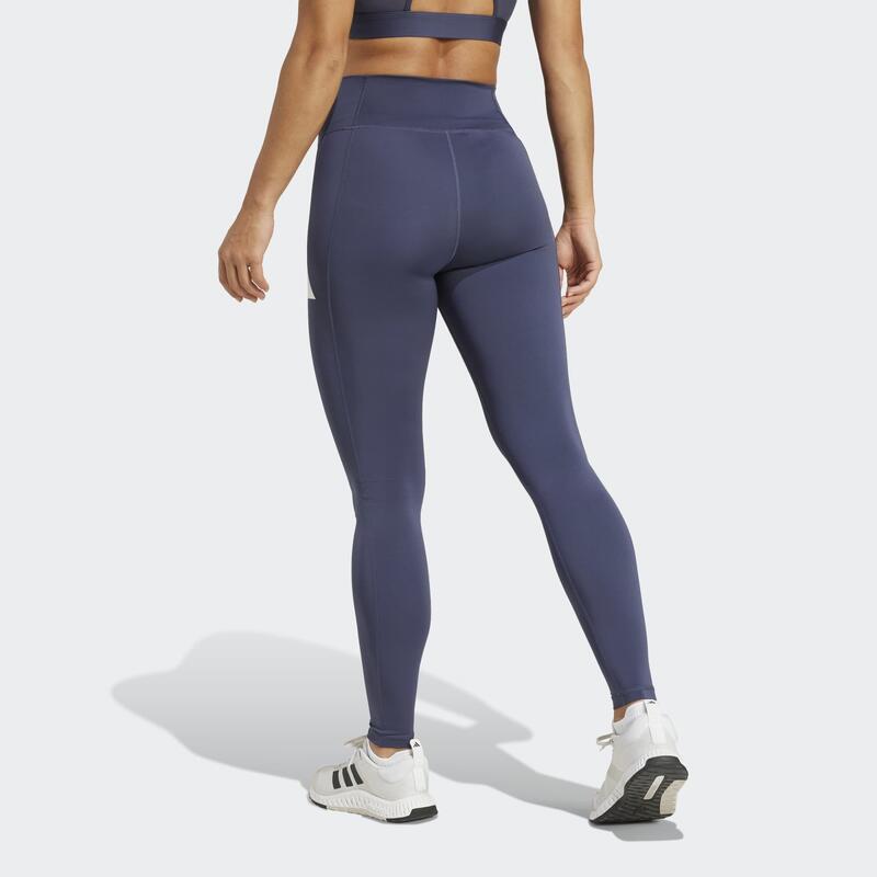 Colanți ADIDAS Imprimeu logo Albastru Damă