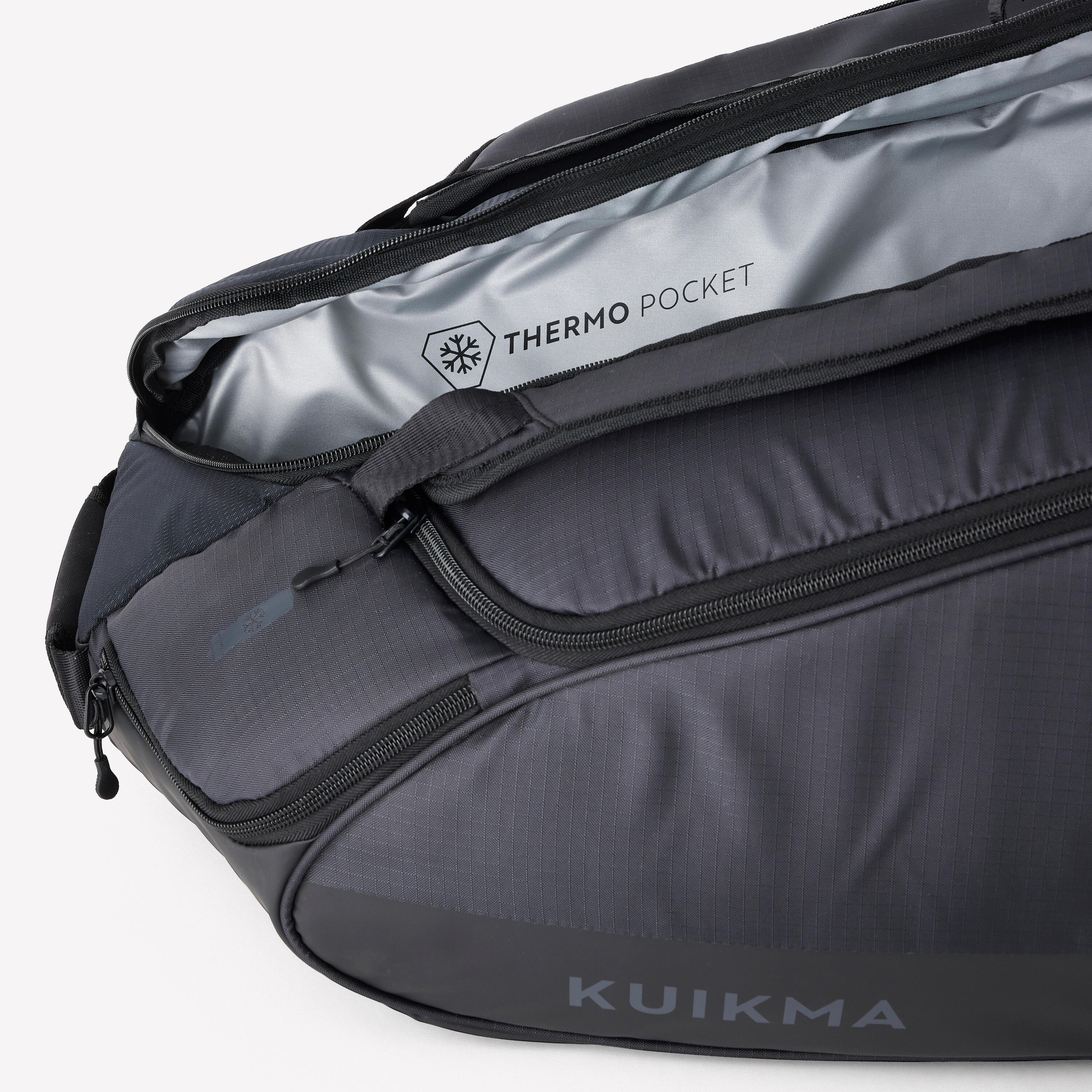Sac de tennis 12R thermo Gaël Monfils, Kuikma XL Pro noir 3/7