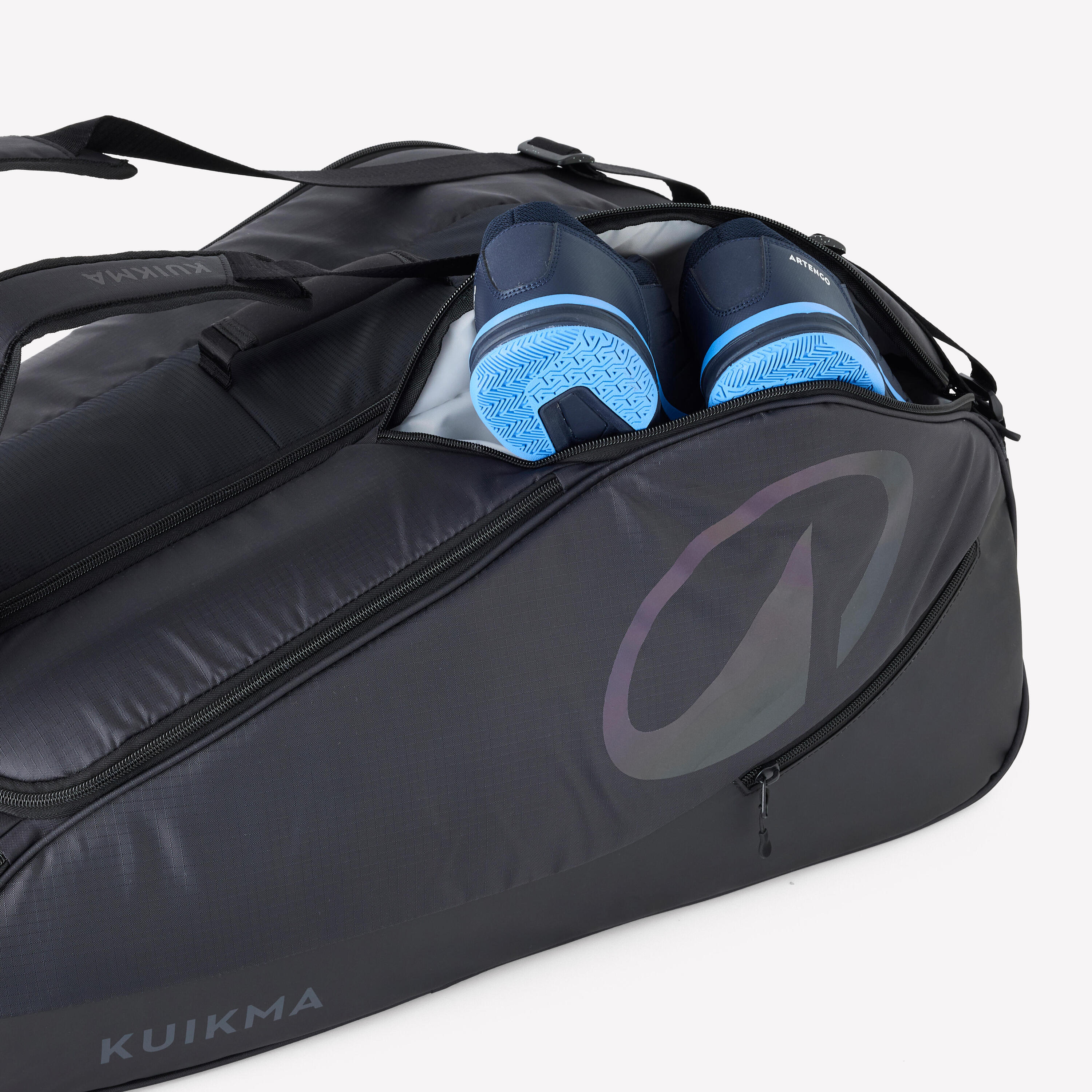 Sac de tennis 12R thermo Gaël Monfils, Kuikma XL Pro noir 5/7