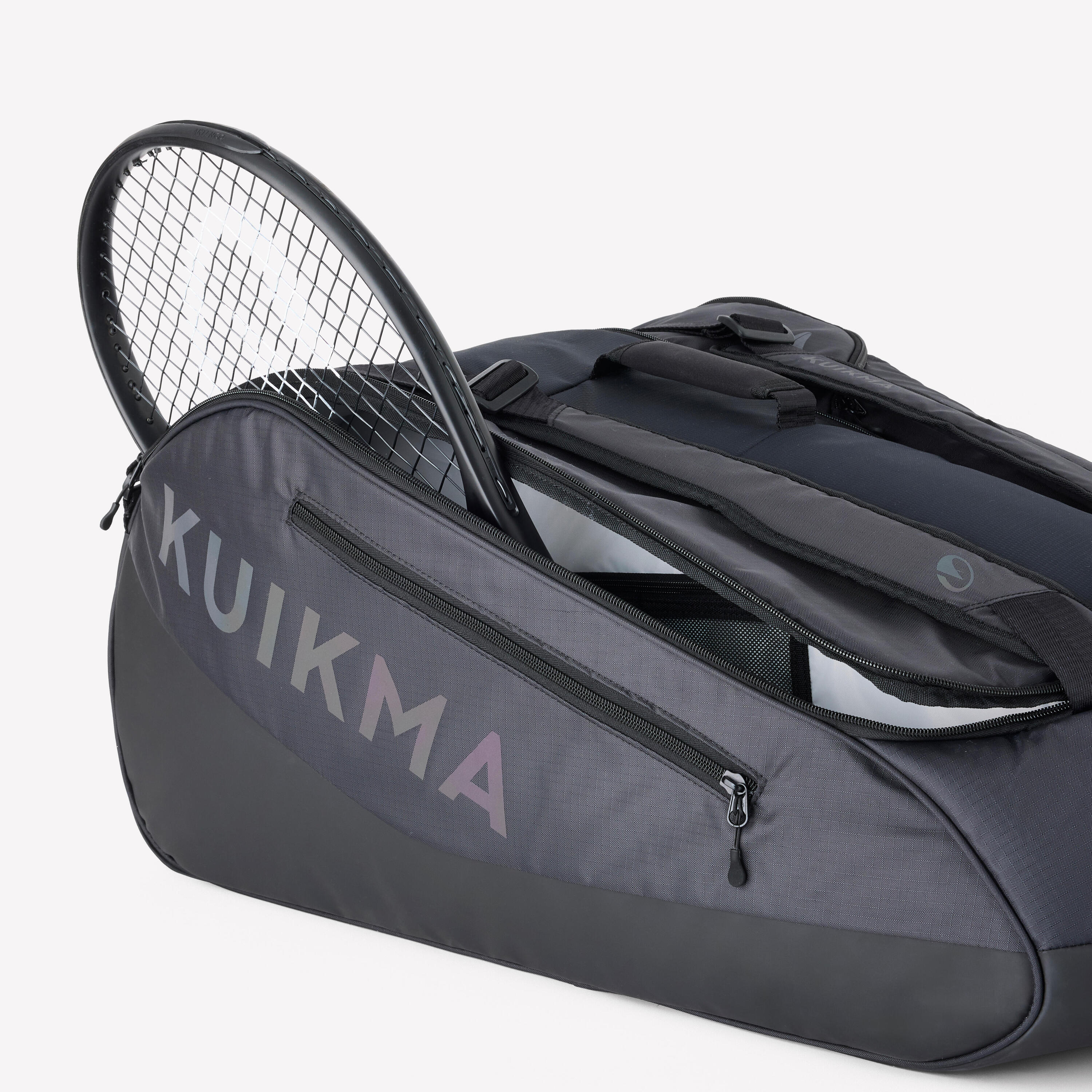 Sac de tennis 12R thermo Gaël Monfils, Kuikma XL Pro noir 2/7