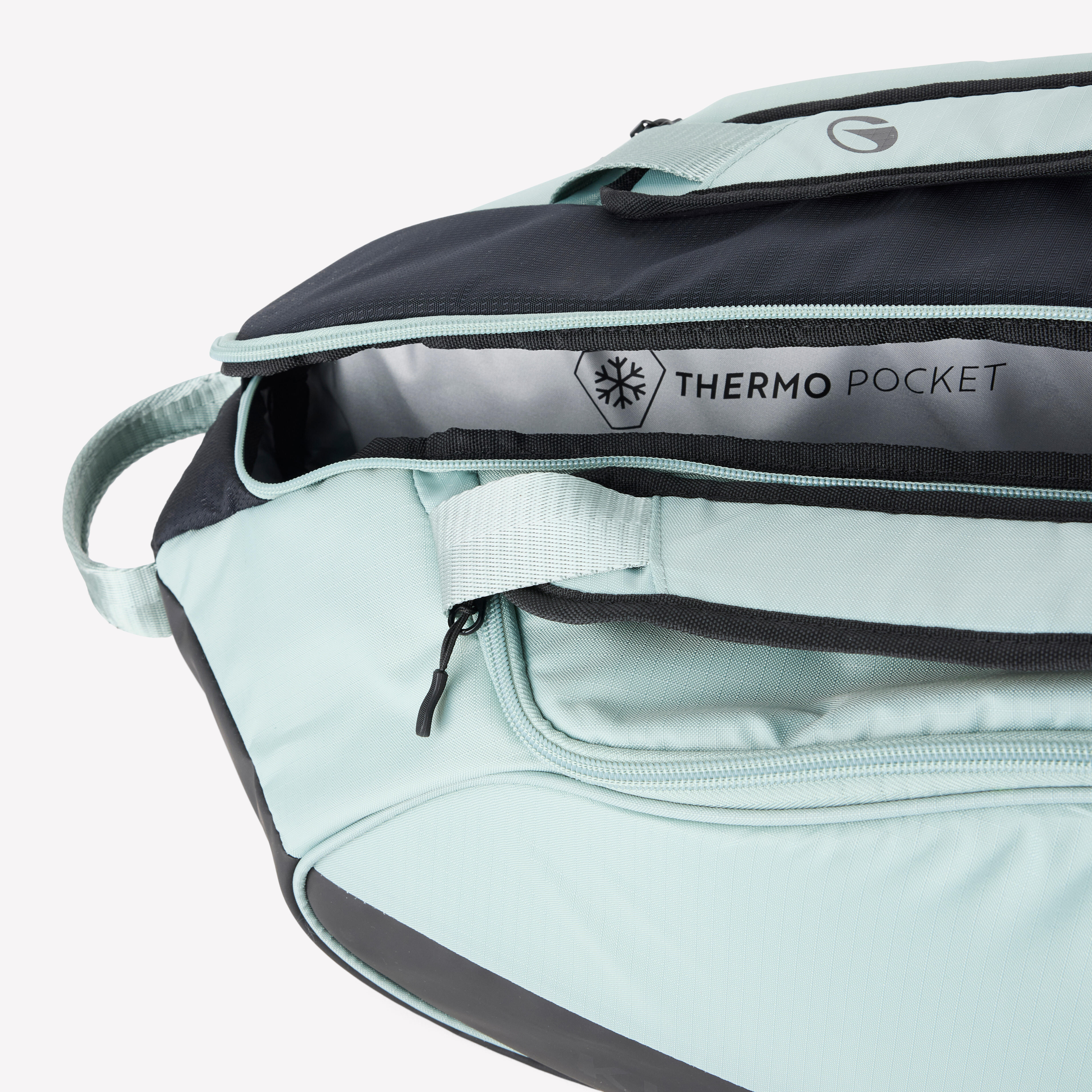 Insulated 9-Racket Tennis Bag L Pro - Green/Black - KUIKMA