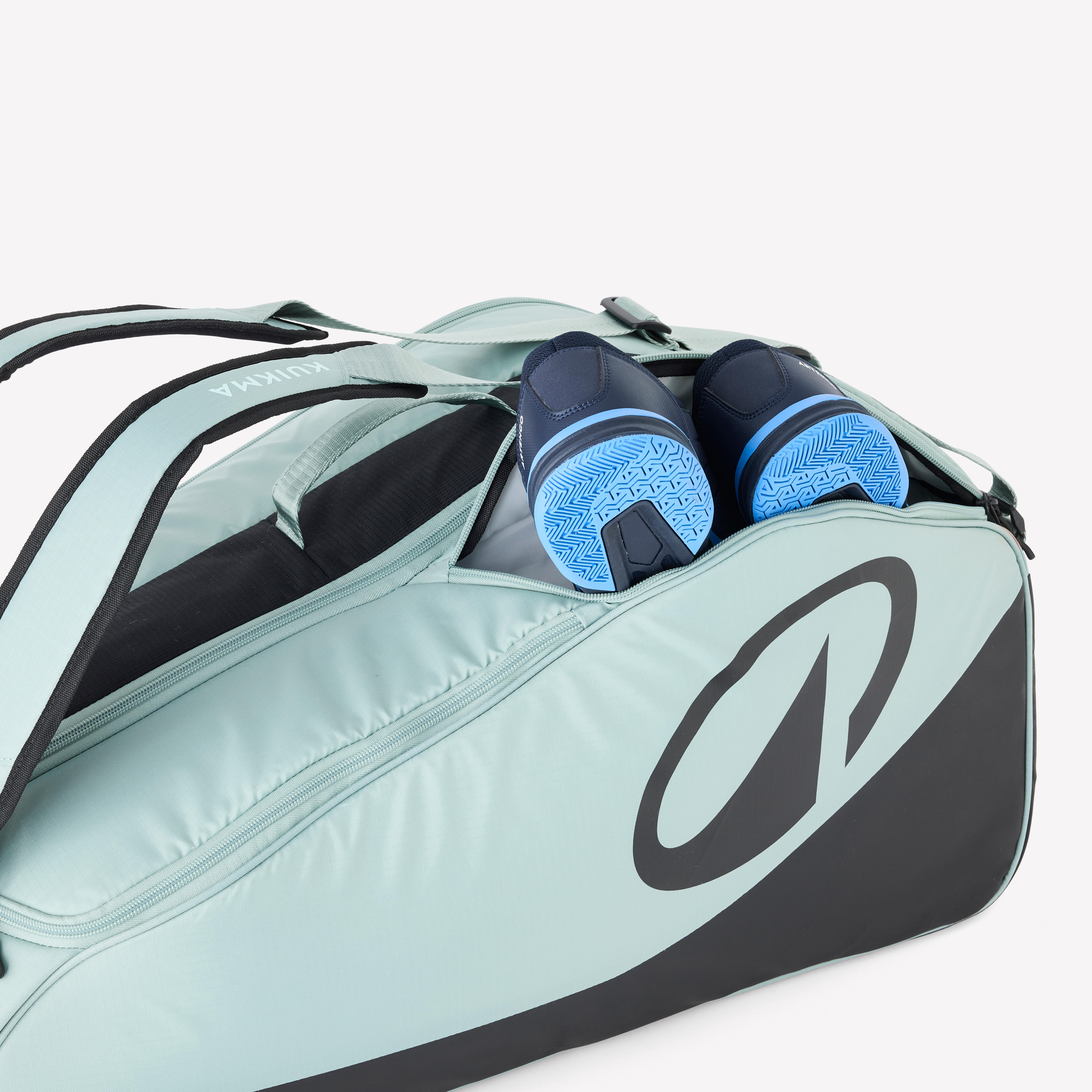 Insulated 9-Racket Tennis Bag L Pro - Green/Black - KUIKMA