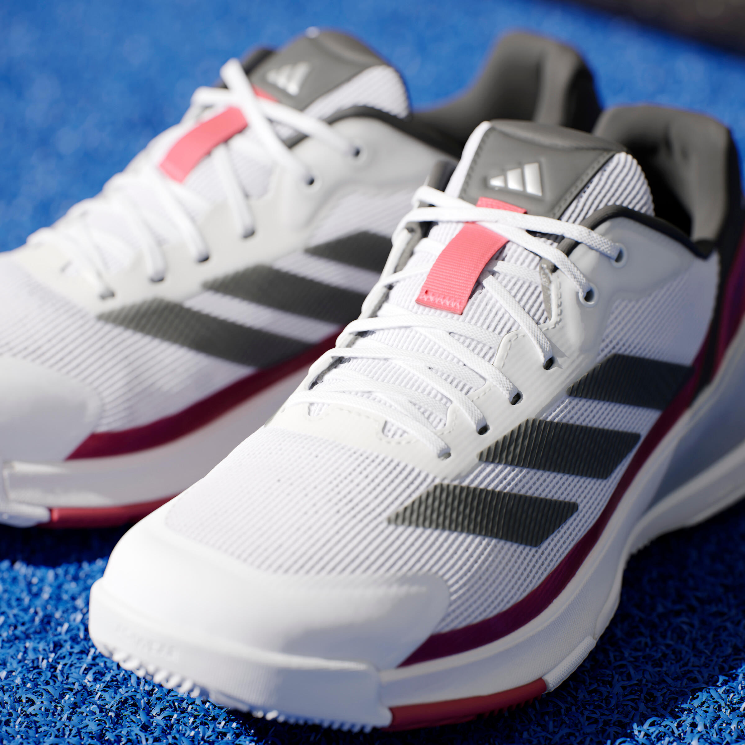 Chaussures de padel Homme - Adidas Crazyquick LS Padel Rouge 18/22