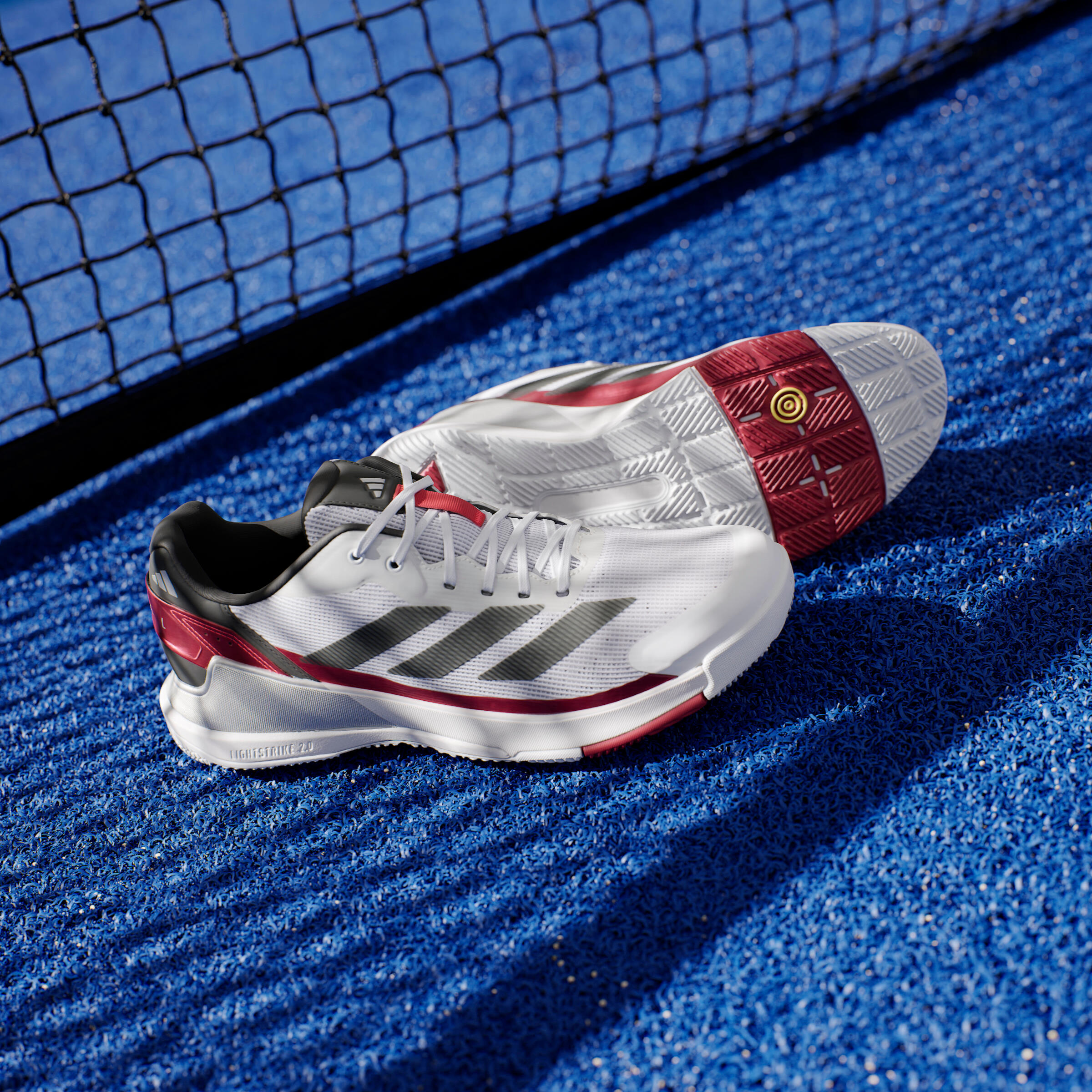 Chaussures de padel Homme - Adidas Crazyquick LS Padel Rouge 16/22