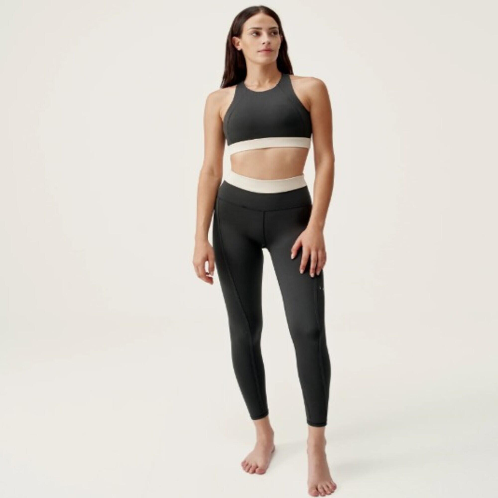 Mallas bolsillo trasero Mujer Born fiorella negro 3/4