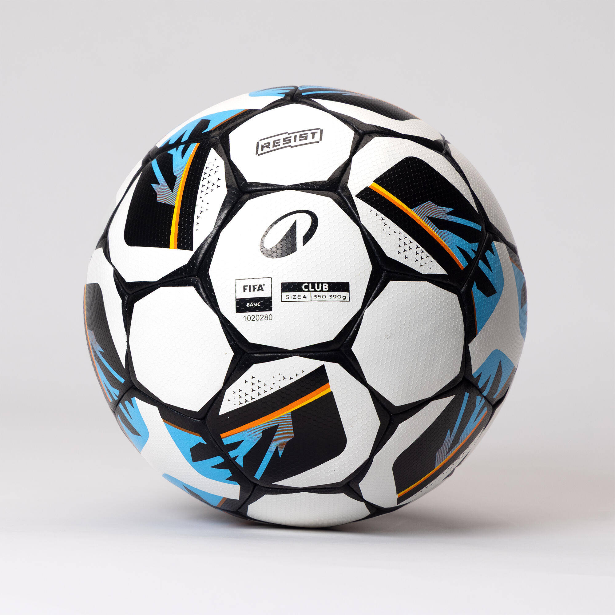 Club Ball Resist Size 4, Hybrid Technology, Rubber Coating - White