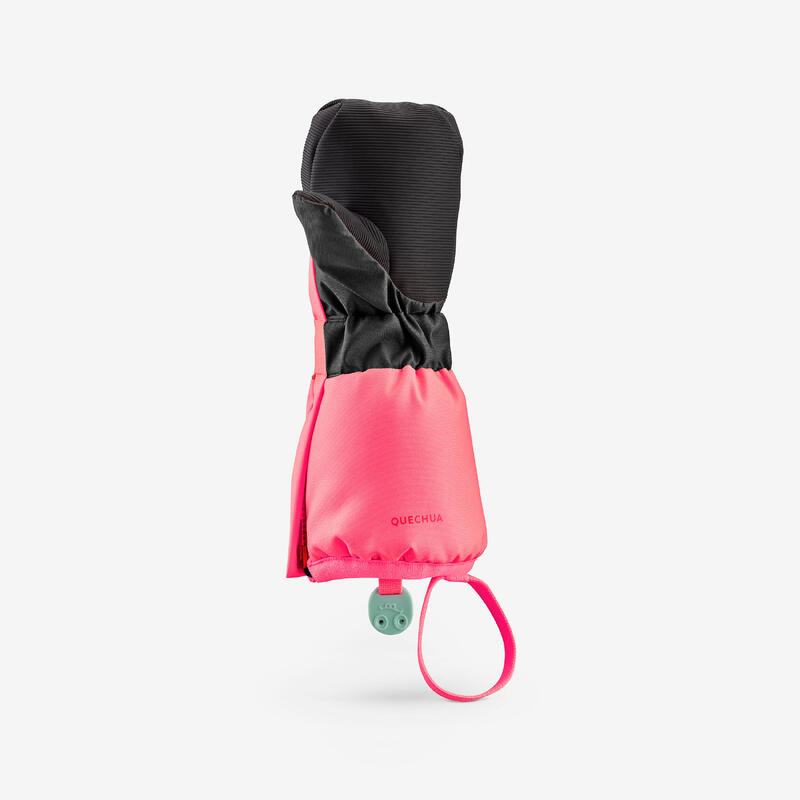 Çocuk Parmaksız Kayak Eldiveni - 3/6 Yaş - Pembe - 500 Kids