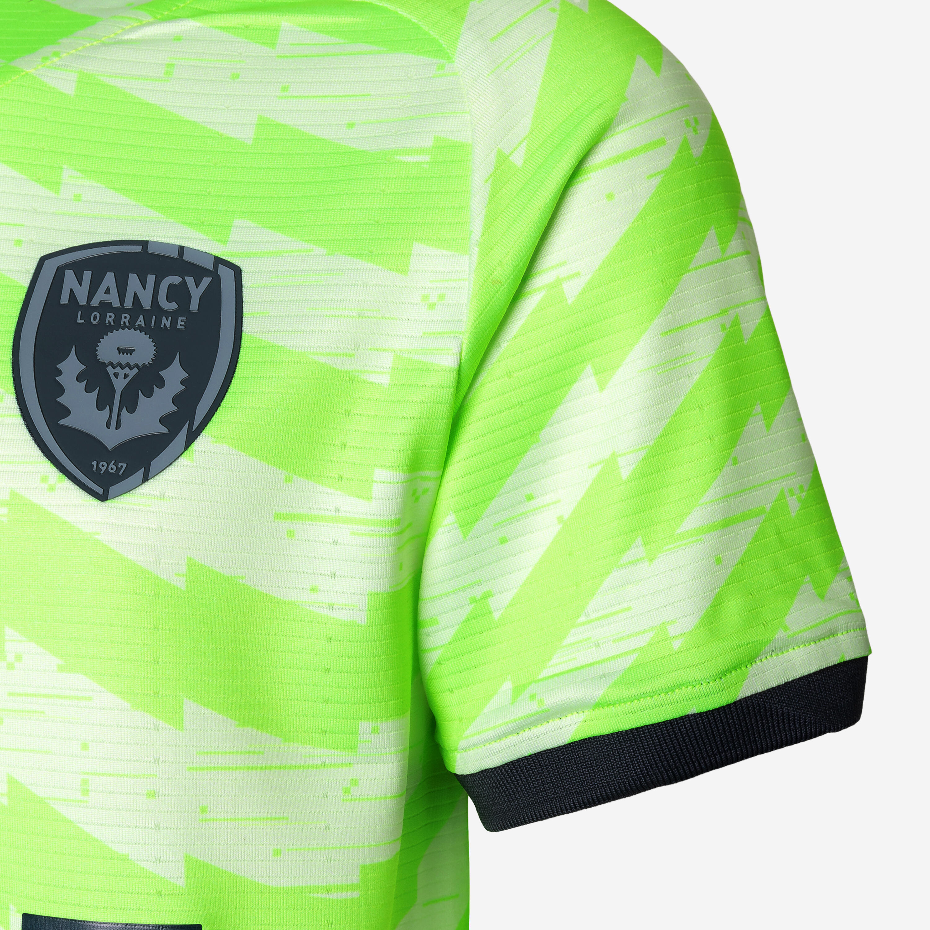 Maillot enfant manches courtes officiel ASNL 25/26 gardien de but jaune et gris 5/5