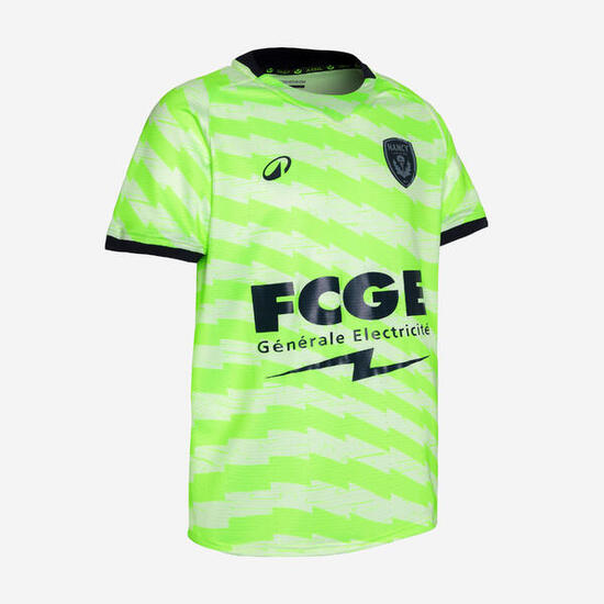 Maillot enfant manches courtes officiel ASNL 25/26 gardien de but jaune et gris