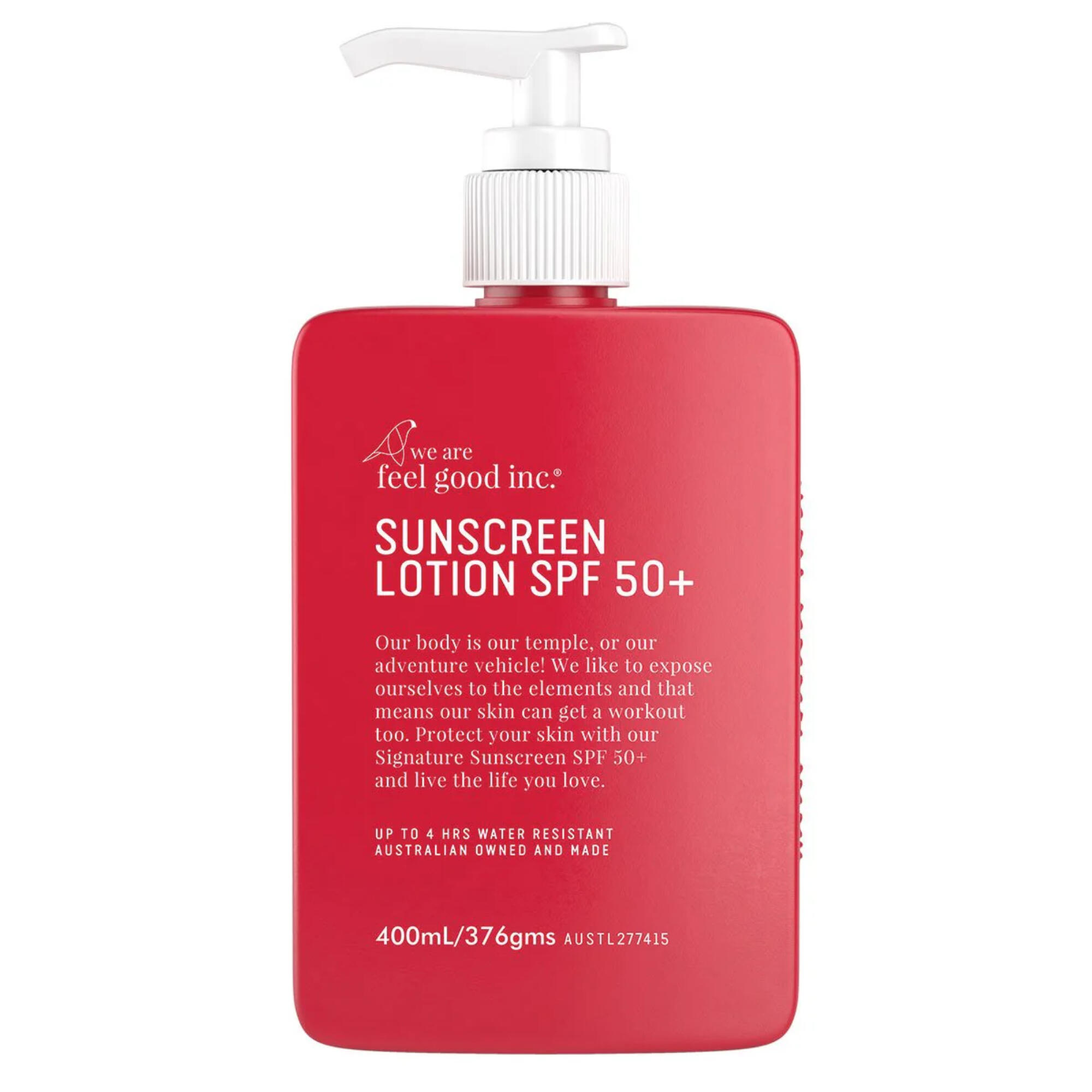FEEL GOOD Signature Sunscreen Lotion SPF50+ 400mL