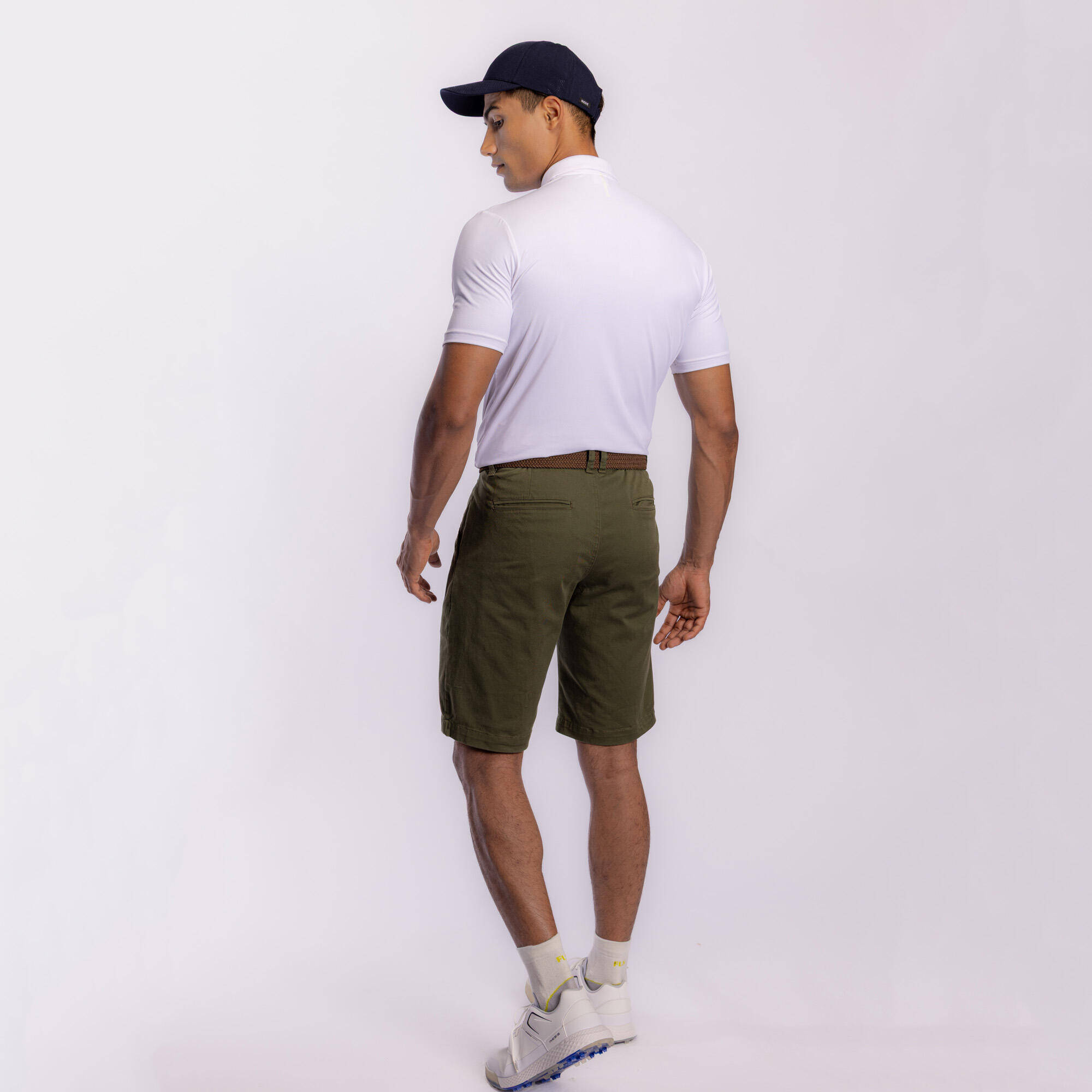 Men Golf Polo T-Shirt 500 White