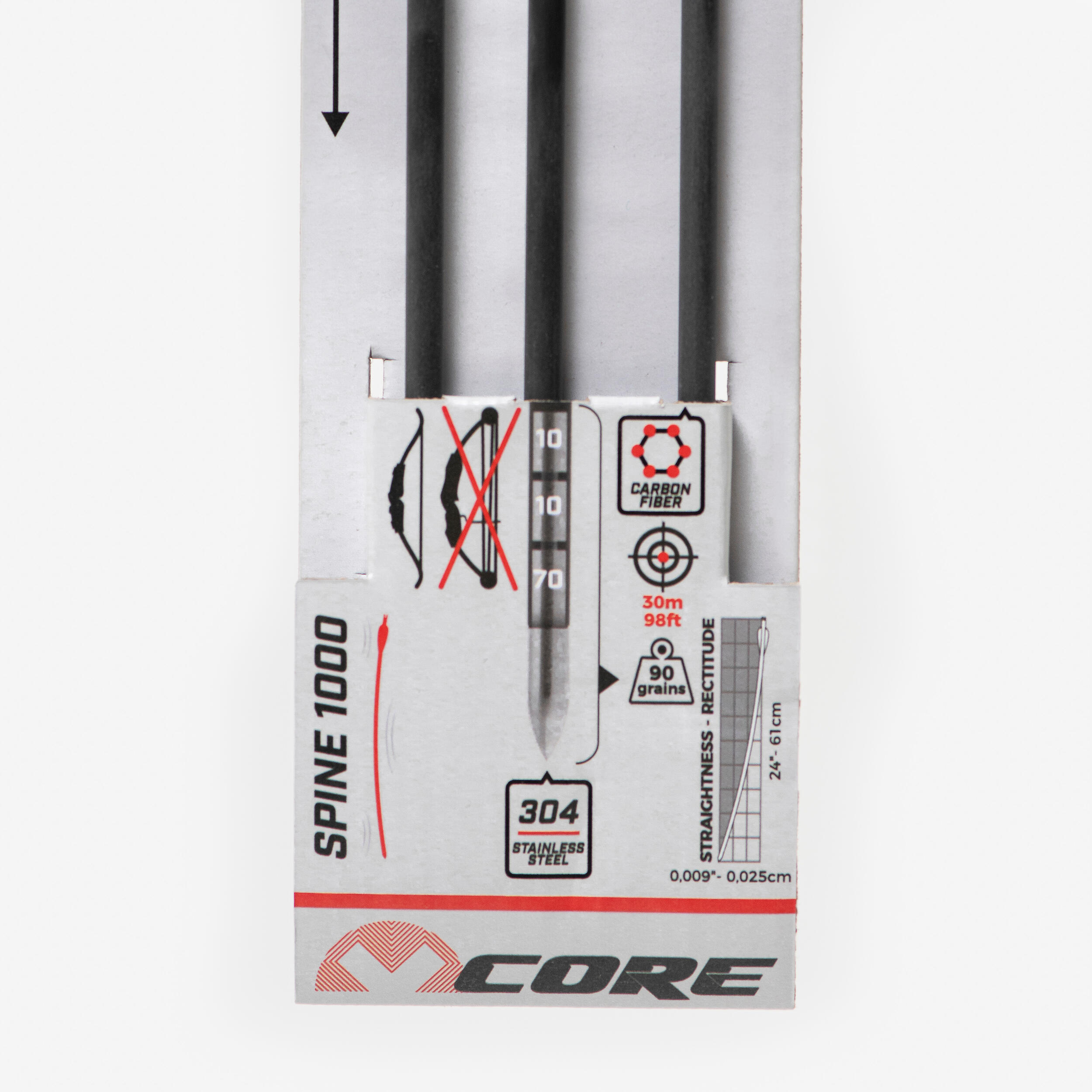 Arbres V3 flèches carbone colonne vertébrale 300 350 400 arc recourbé