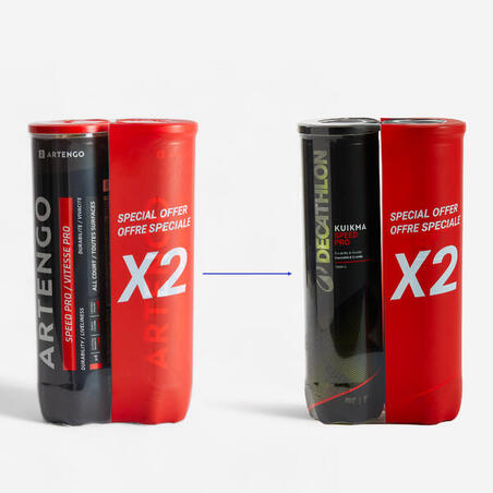 МЯЧ ДЛЯ ИГРЫ В БОЛЬШОЙ ТЕННИС TB930 2 УПАКОВКИ ПО 4 МЯЧА