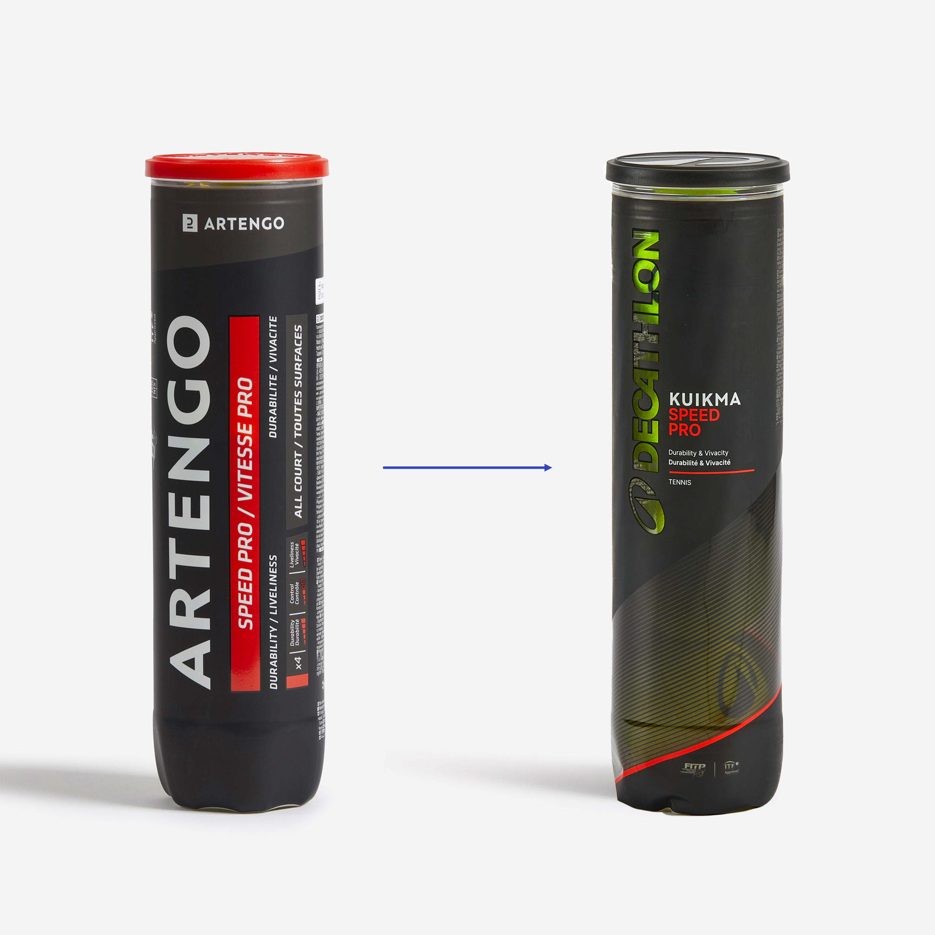 Tennis Ball TB Speed Pro 4 Pack Yellow