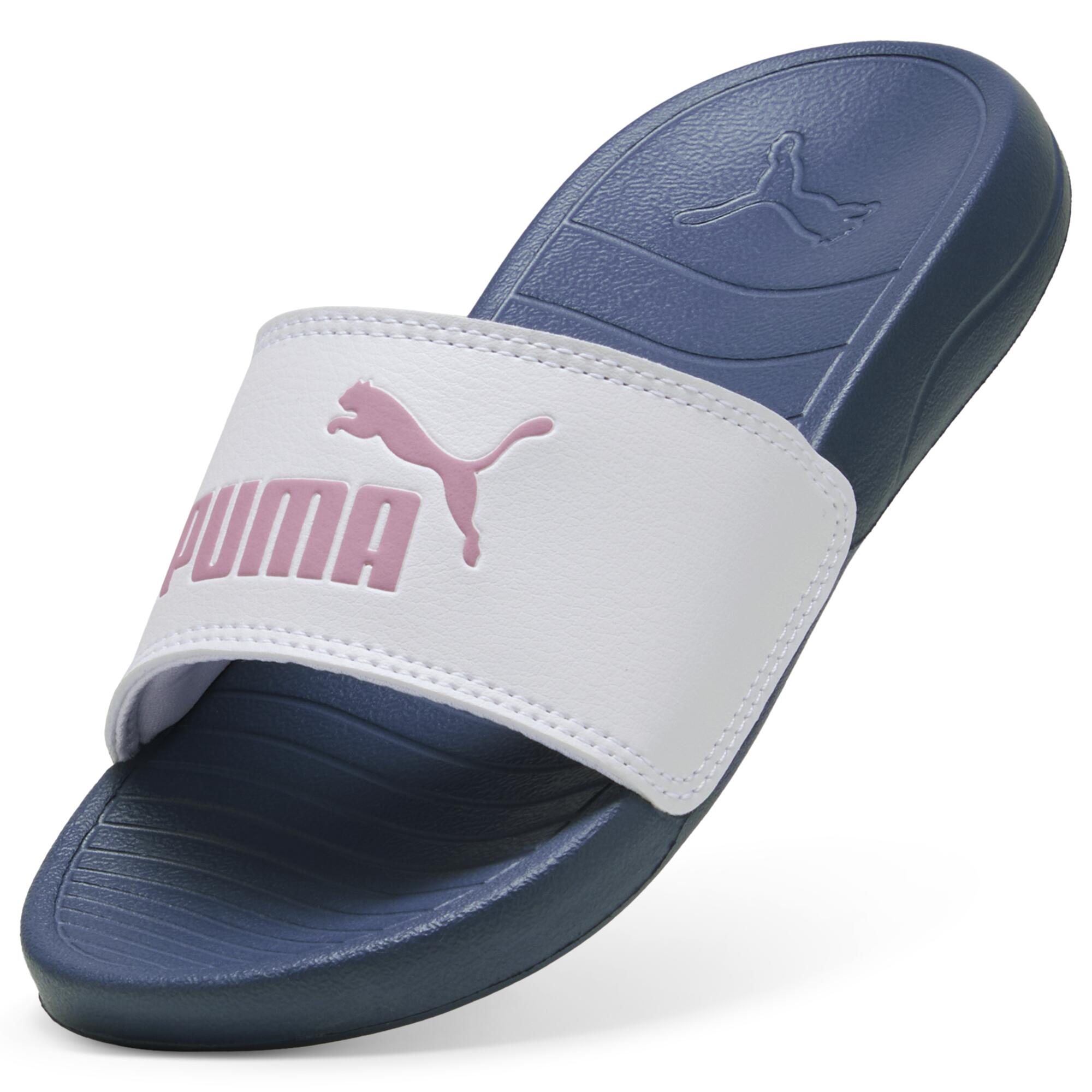 Chinelos de natação puma popcat 20 azul e rosa menina