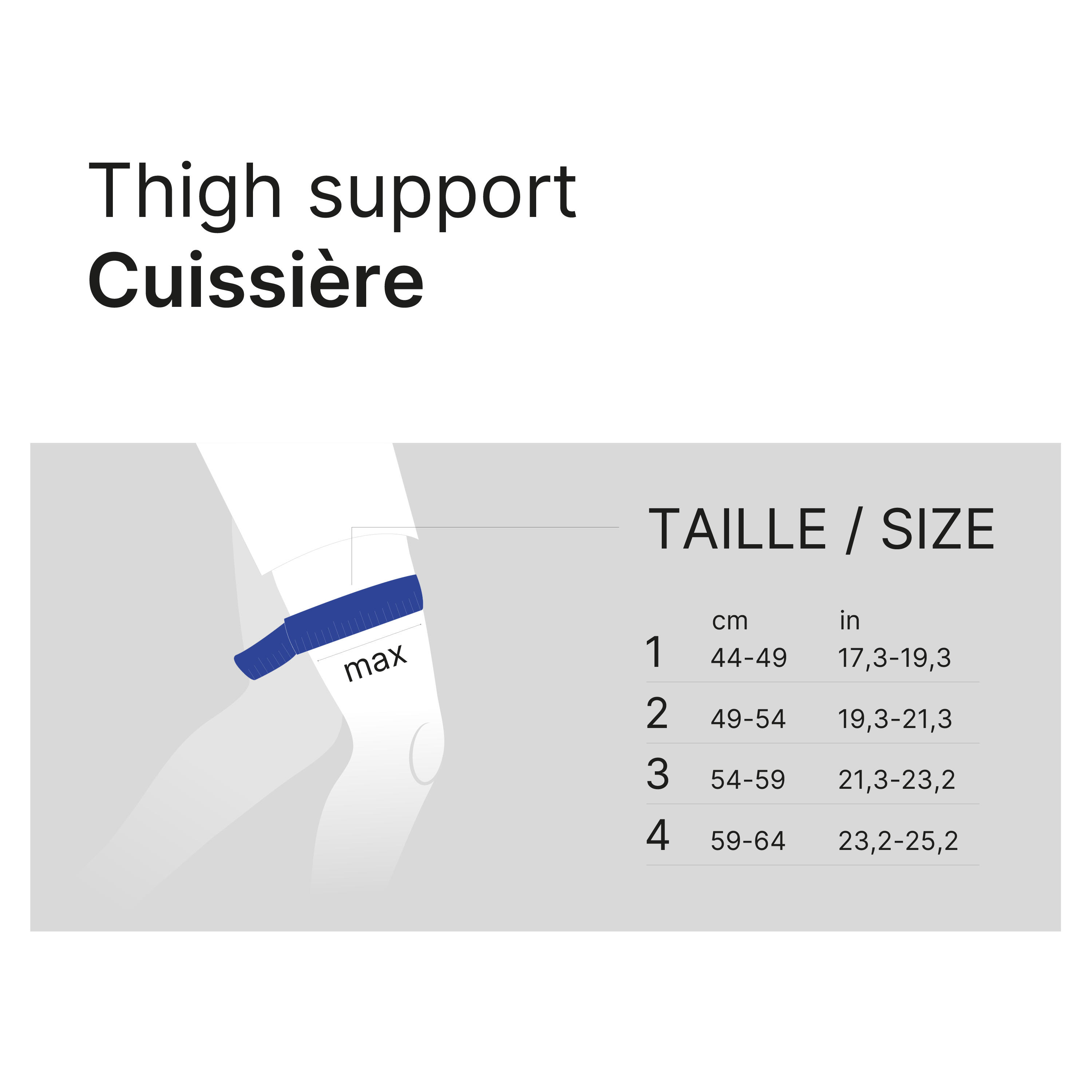 Cuissière de maintien droite ou gauche 2/9
