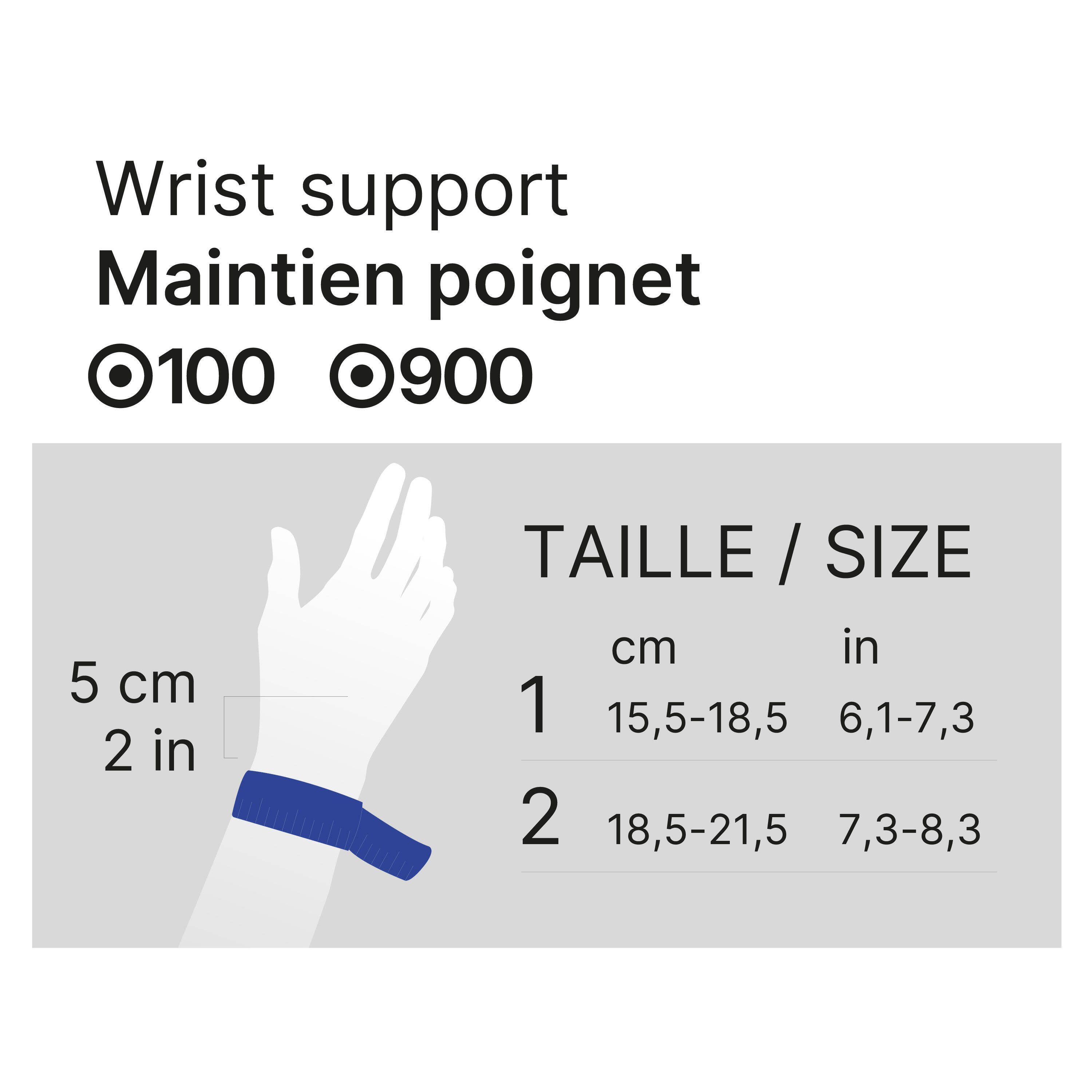 Level 3 right or left wrist support 500 - Smoked Black -  2