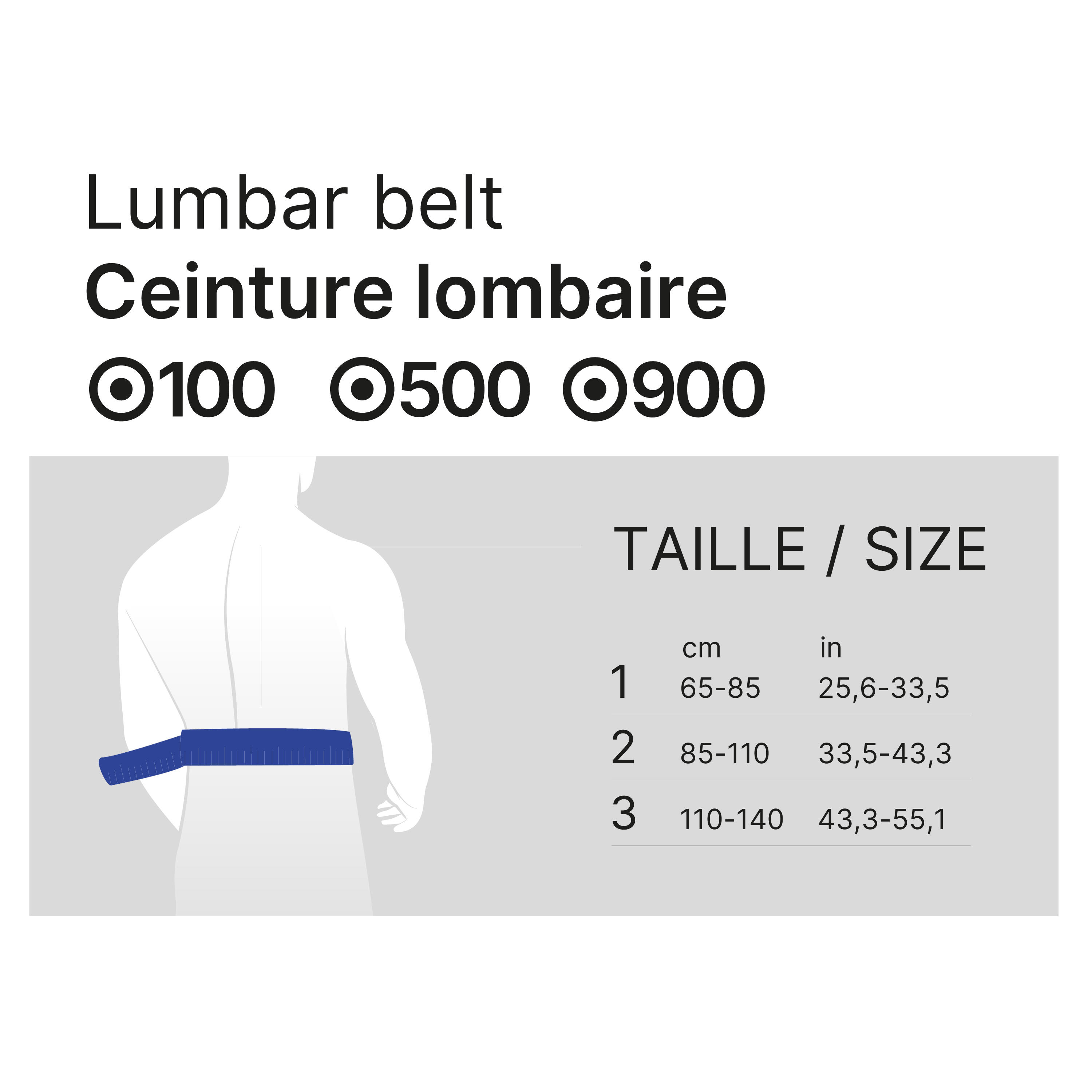 Ceinture de maintien lombaire avec straps réglables - niveau 4 2/11