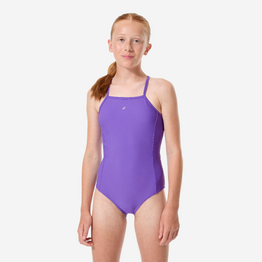 Maillot de bain 1 pièce natation Fille ado, Kamily violet