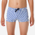 Boxer de bain natation texturé Garçon enfant, Fiti rayé bleu